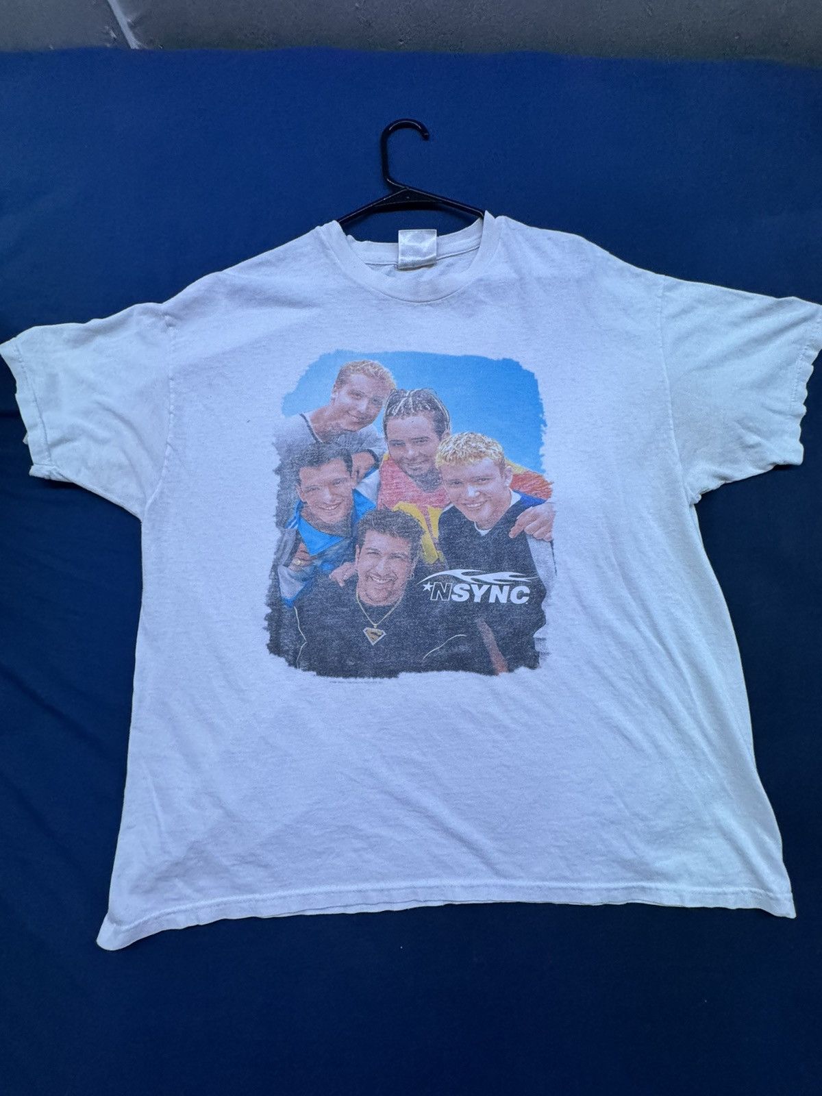 image of Thrifted x Vintage 1996 Nsync T Shirt in White, Men's (Size XL)