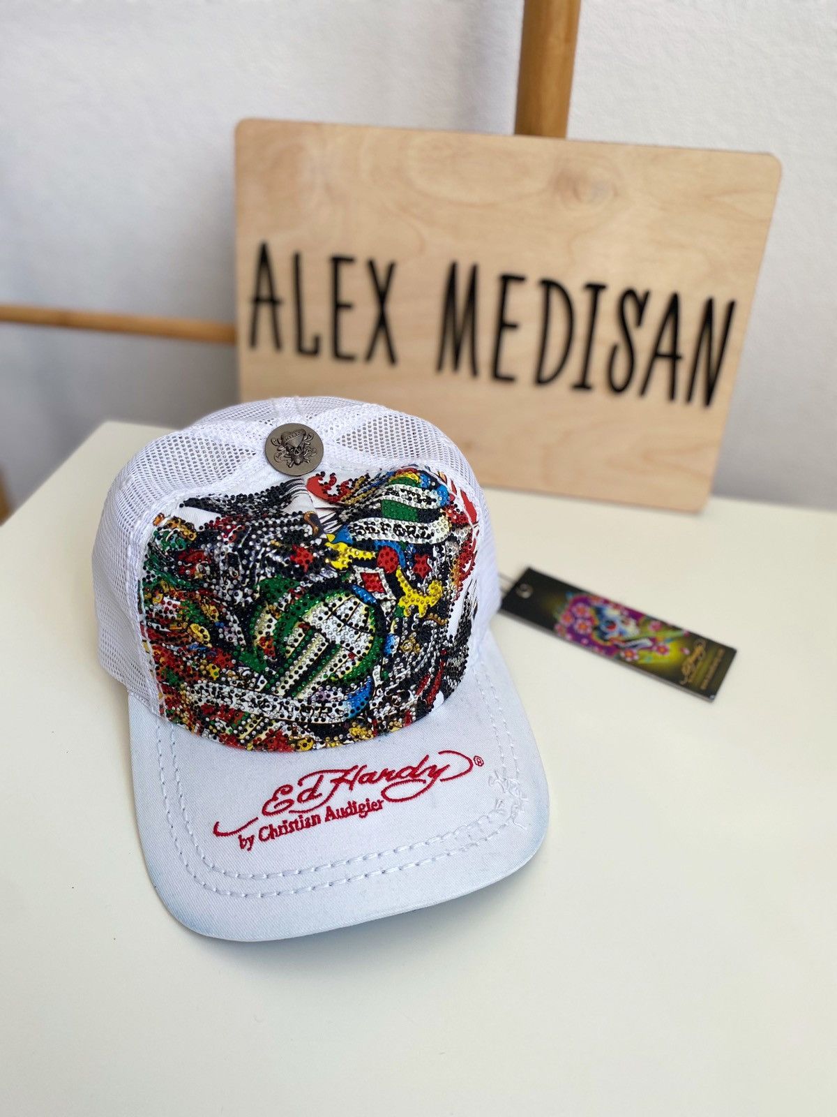 Ed Hardy Ed Hardy Cristian Audigier Death before dollars cap Size ONE SIZE - 6 Thumbnail
