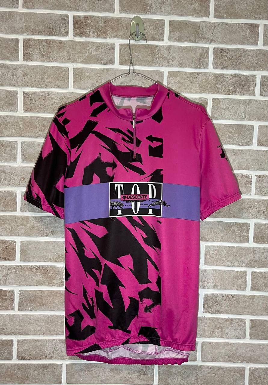 Descente Descente Cycling Jersey vintage Retro 90s madeIn switzerland Size US XL / EU 56 / 4 - 1 Thumbnail