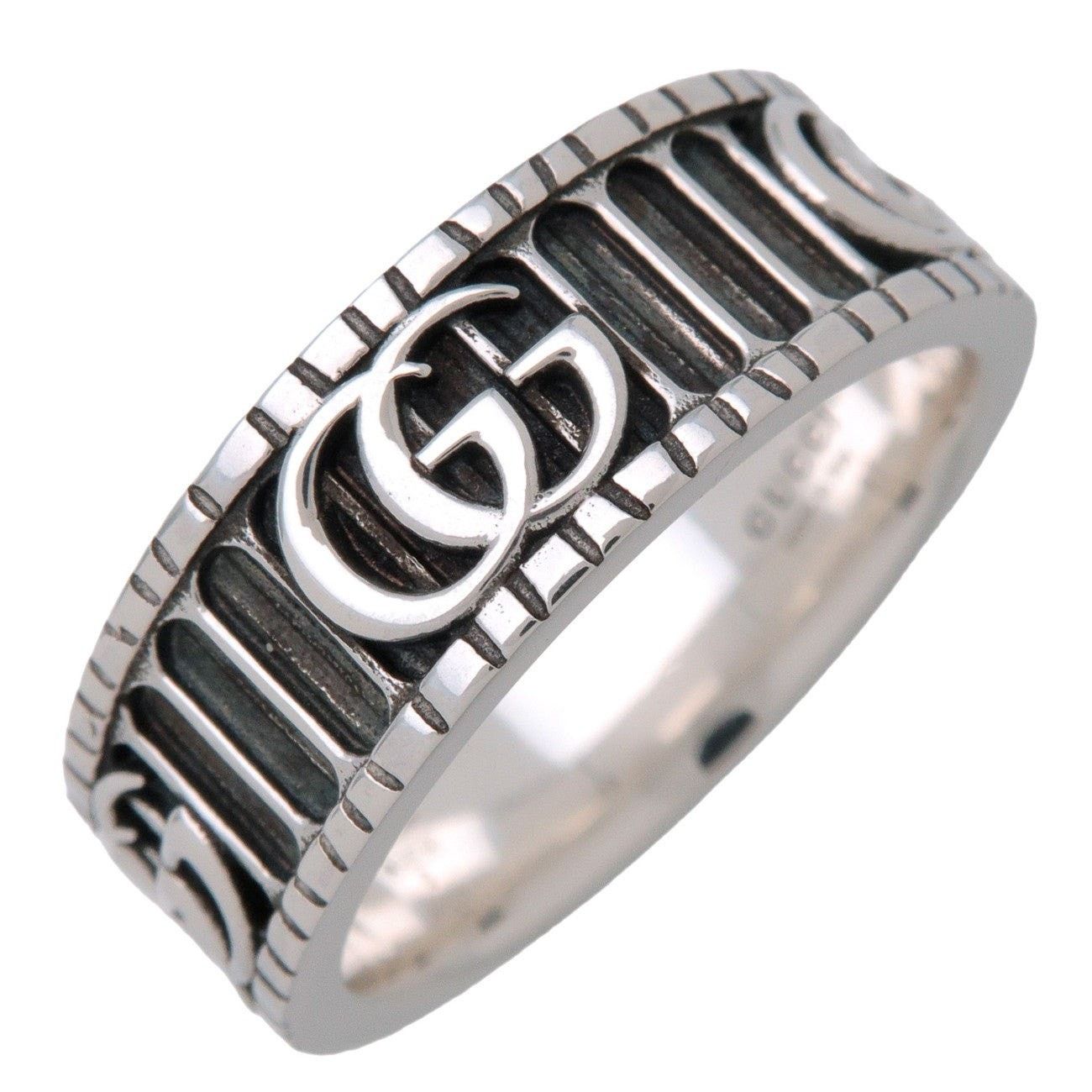 Gucci Gucci Double G Wide Ring Sterling Silver Size ONE SIZE - 1 Thumbnail