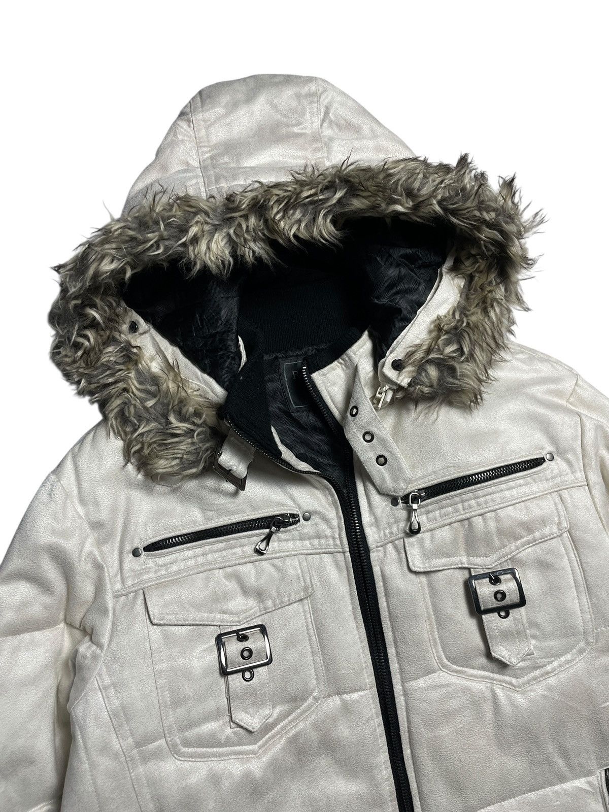 Tornado Mart 2000’s Roushatte - Vkei Style Puffer Fur Jacket Size US L / EU 52-54 / 3 - 5 Thumbnail