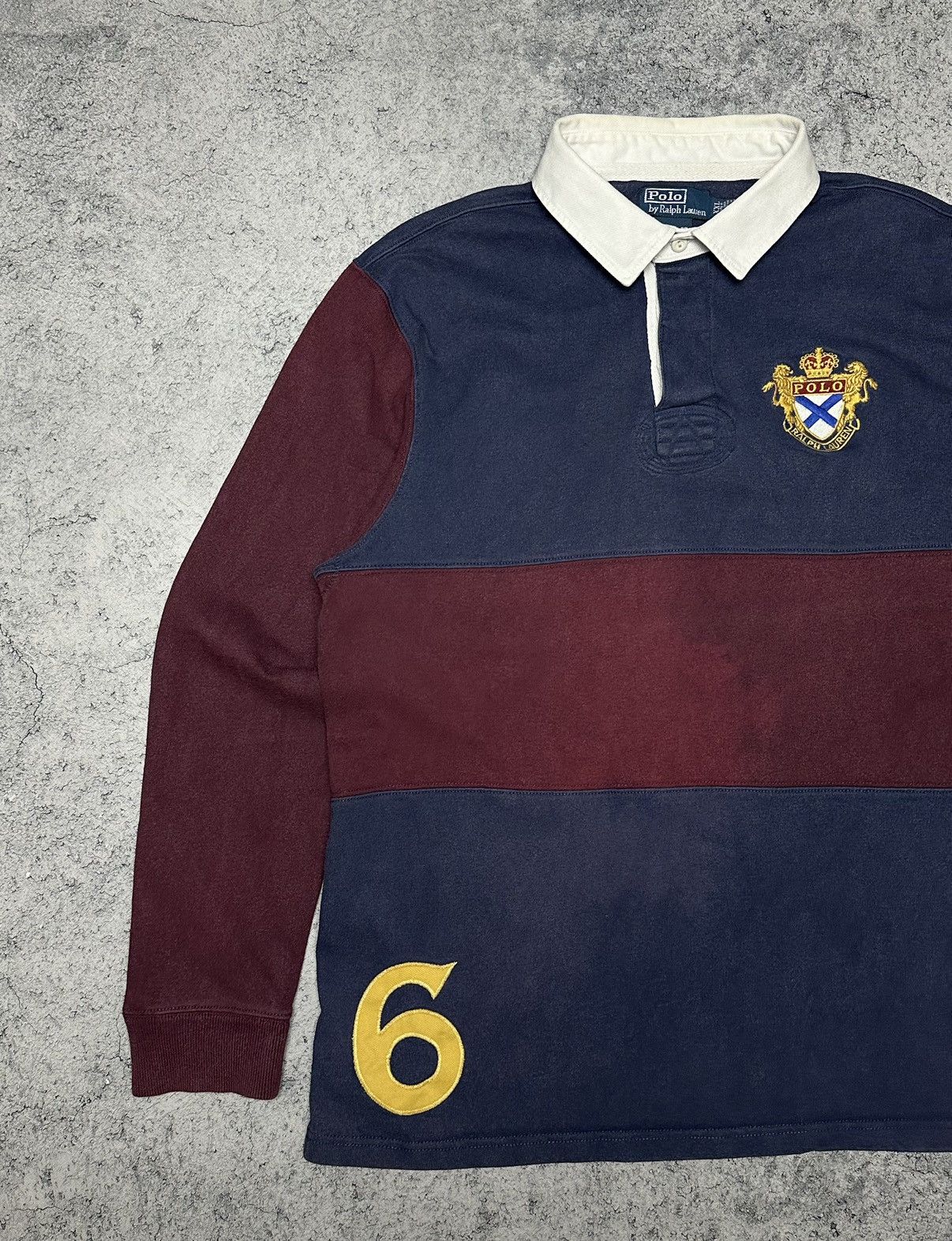 Polo Ralph Lauren Vintage Polo Ralph Lauren 6 Rugby Shirt Size US XXL / EU 58 / 5 - 2 Thumbnail