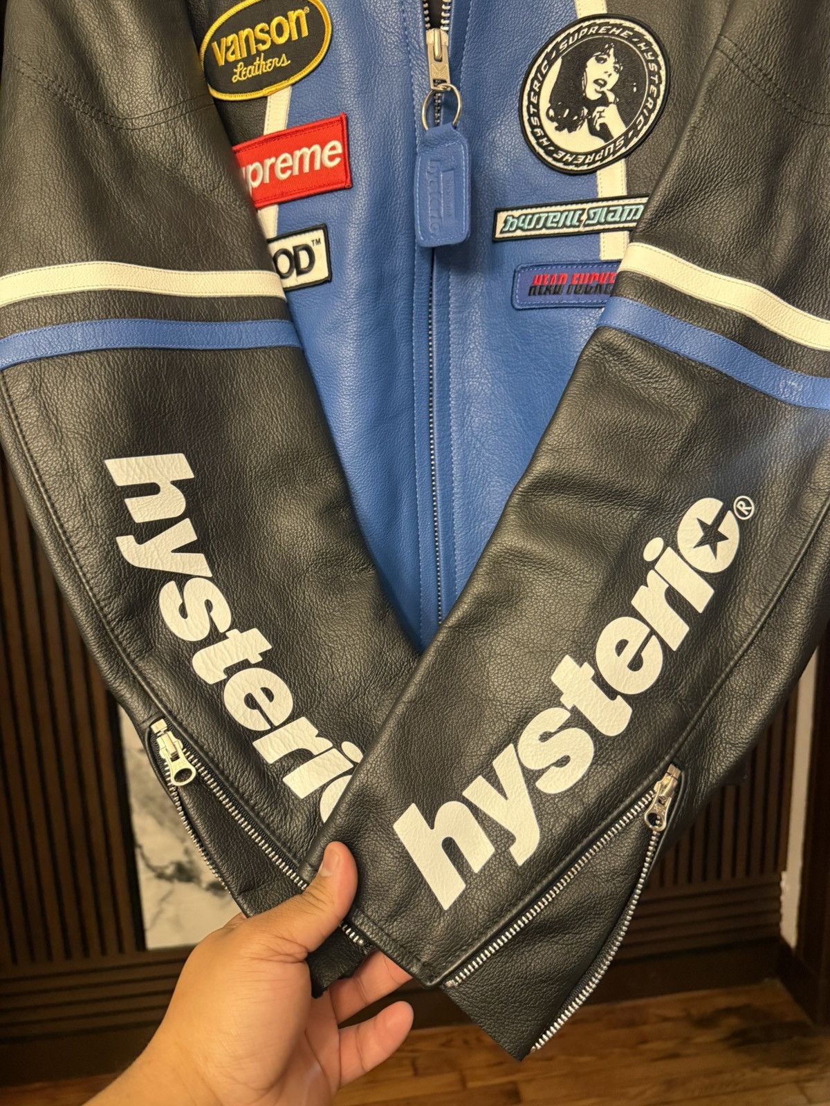Supreme × Vanson Leathers Supreme Hysteric Glamour Vanson Leather Jacket Size MEDIUM Size US M / EU 48-50 / 2 - 7 Thumbnail