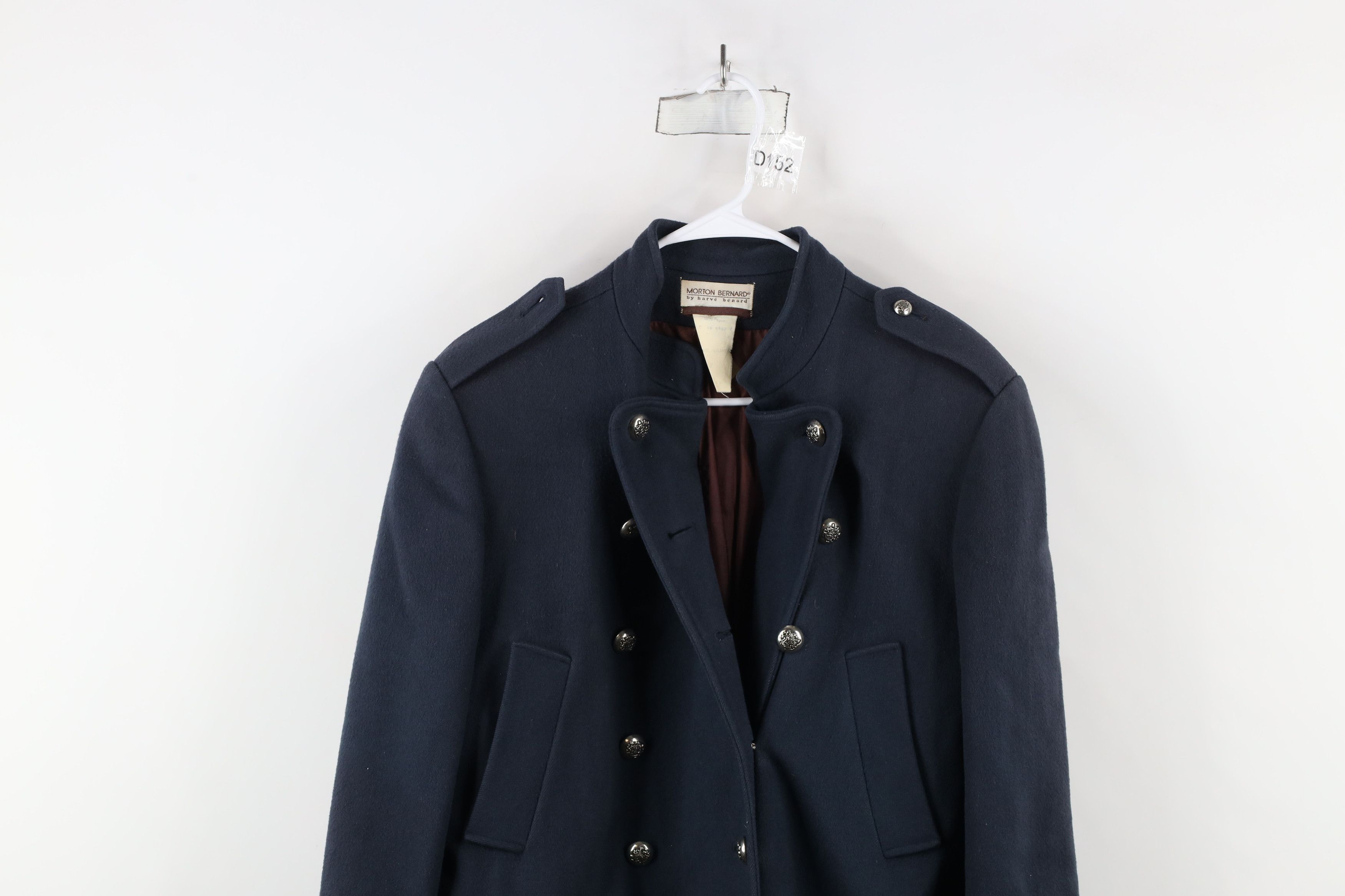 Vintage Vintage 90s Streetwear Military Style Wool Trench Coat USA Size XL / US 12-14 / IT 48-50 - 2 Thumbnail