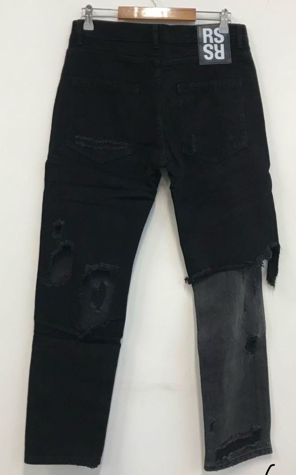 Raf Simons Raf Simons Double Layered Ripped Jeans Size US 31 - 2 Thumbnail
