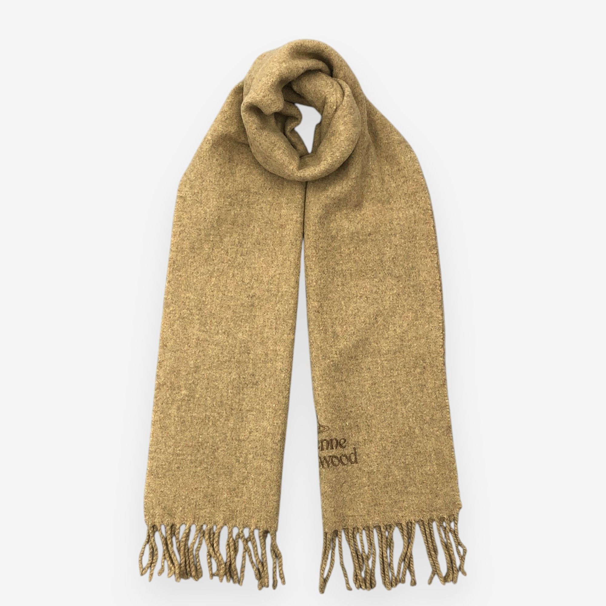 Japanese Brand Vintage Vivienne Westwood Scarf Muffler Wool Orbs Scarves Size ONE SIZE - 1 Thumbnail