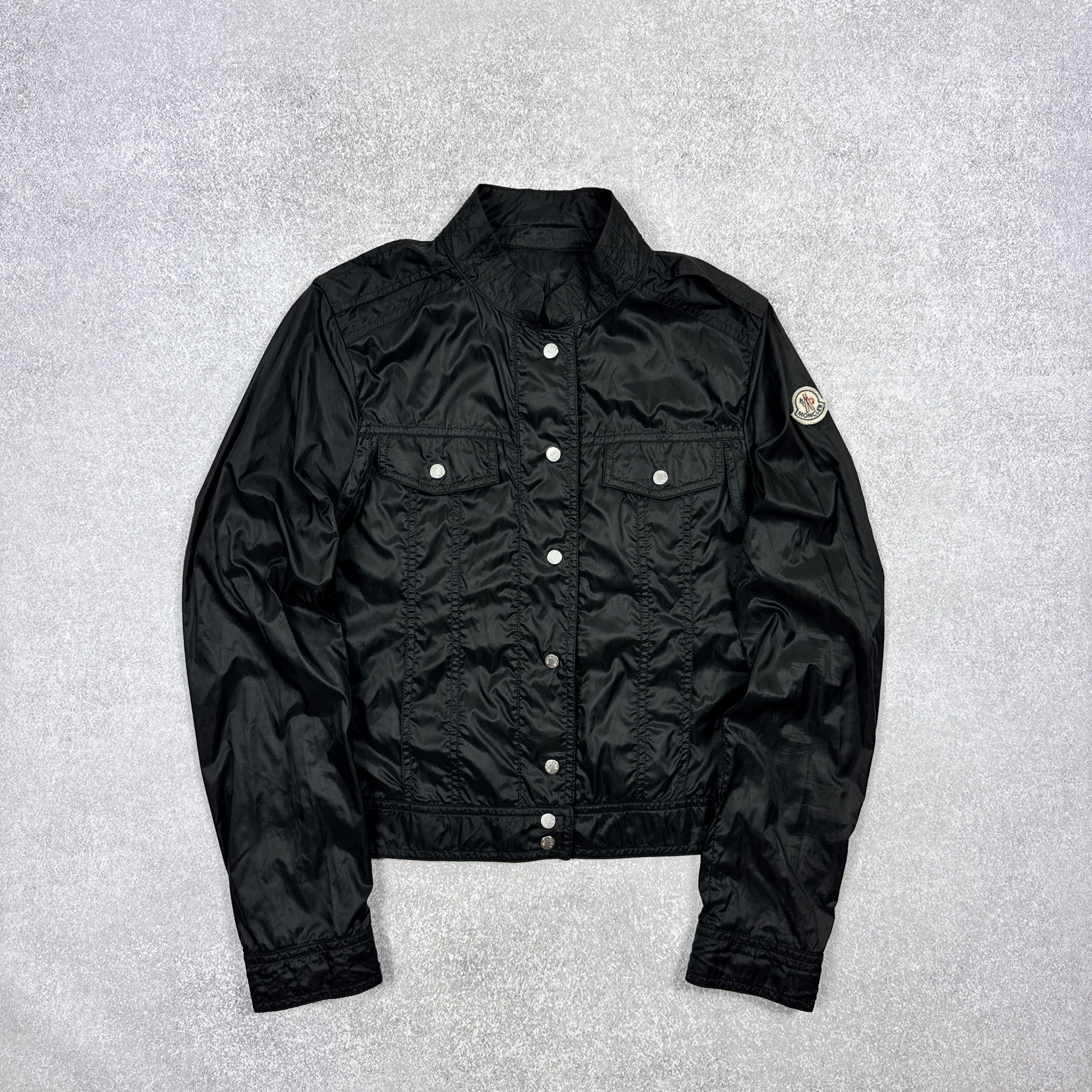 Moncler Women`s Moncler Z5E0084 Black Light Nylon Jacket Size 1 / S Size S / US 4 / IT 40 - 2 Thumbnail