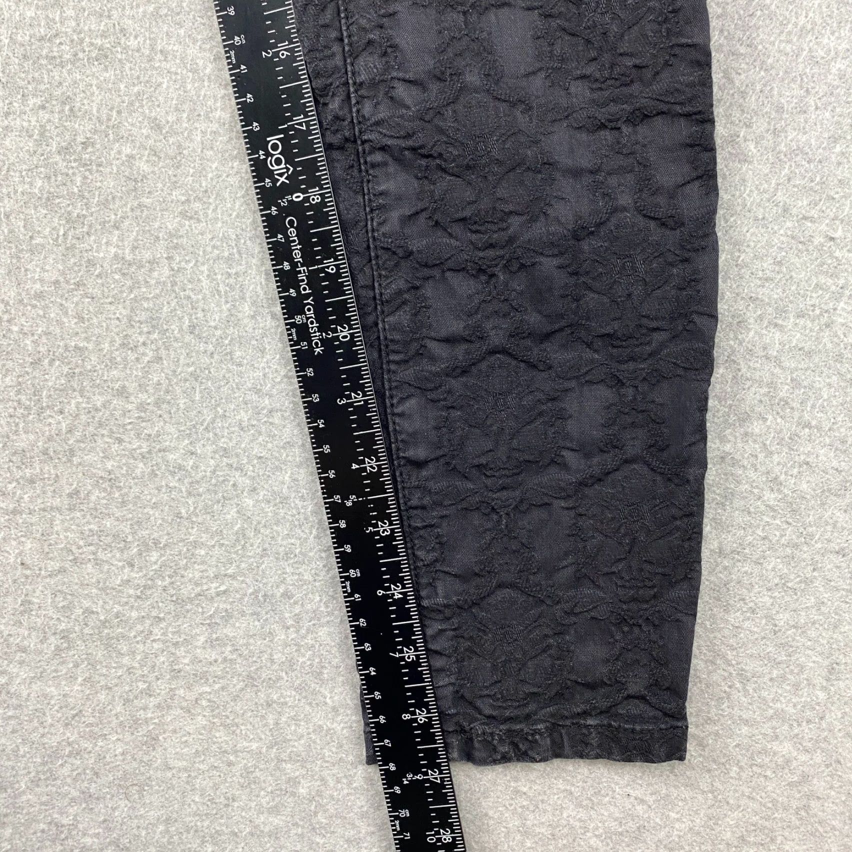 Free People Free People Jeans Womens Skinny Black Embroidered Floral Distressed Stretch 26 Festival Size 26" / US 2 / IT 38 - 7 Thumbnail