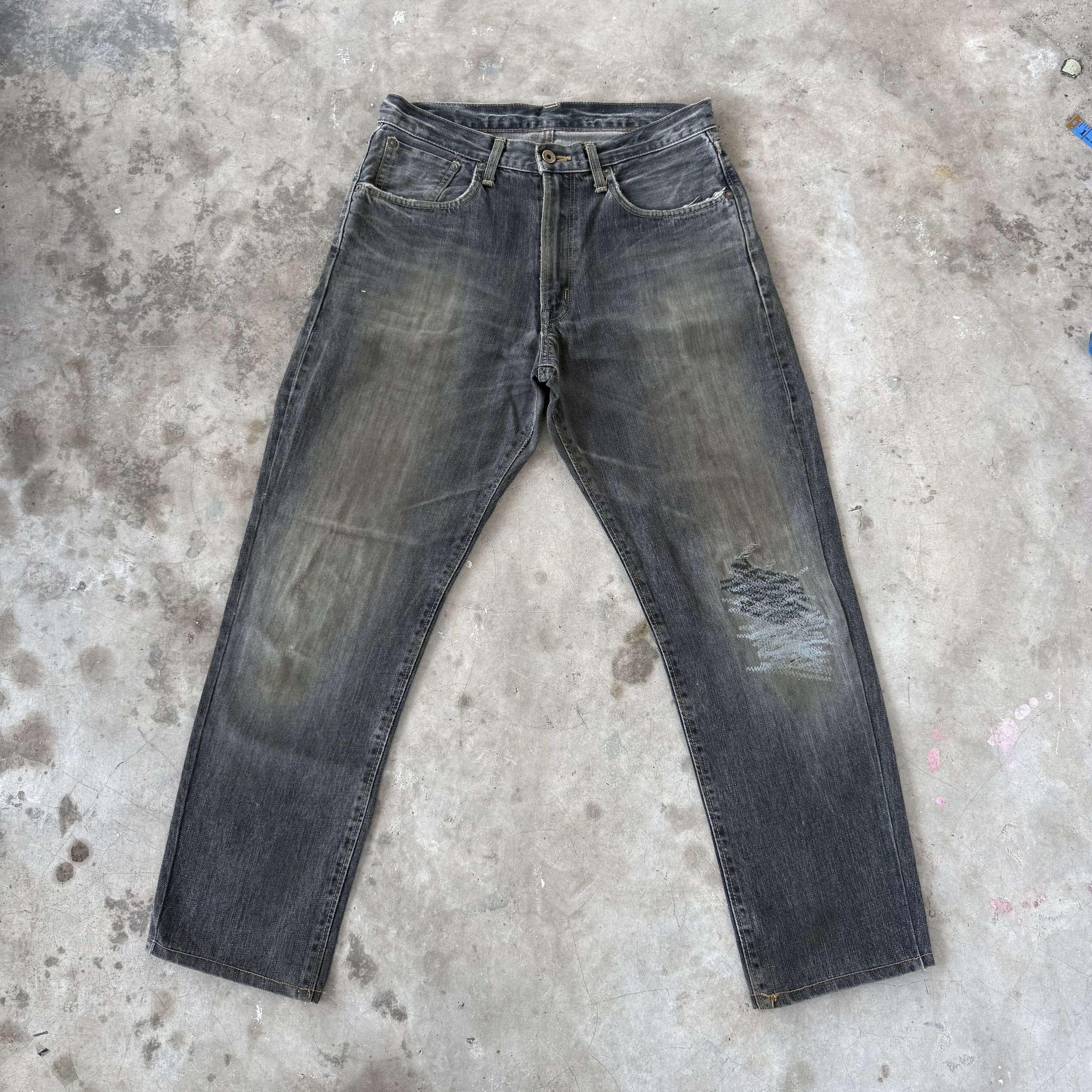 Edwin Vintage Edwin Orange Tag Black Denim Size US 32 / EU 48 - 2 Thumbnail