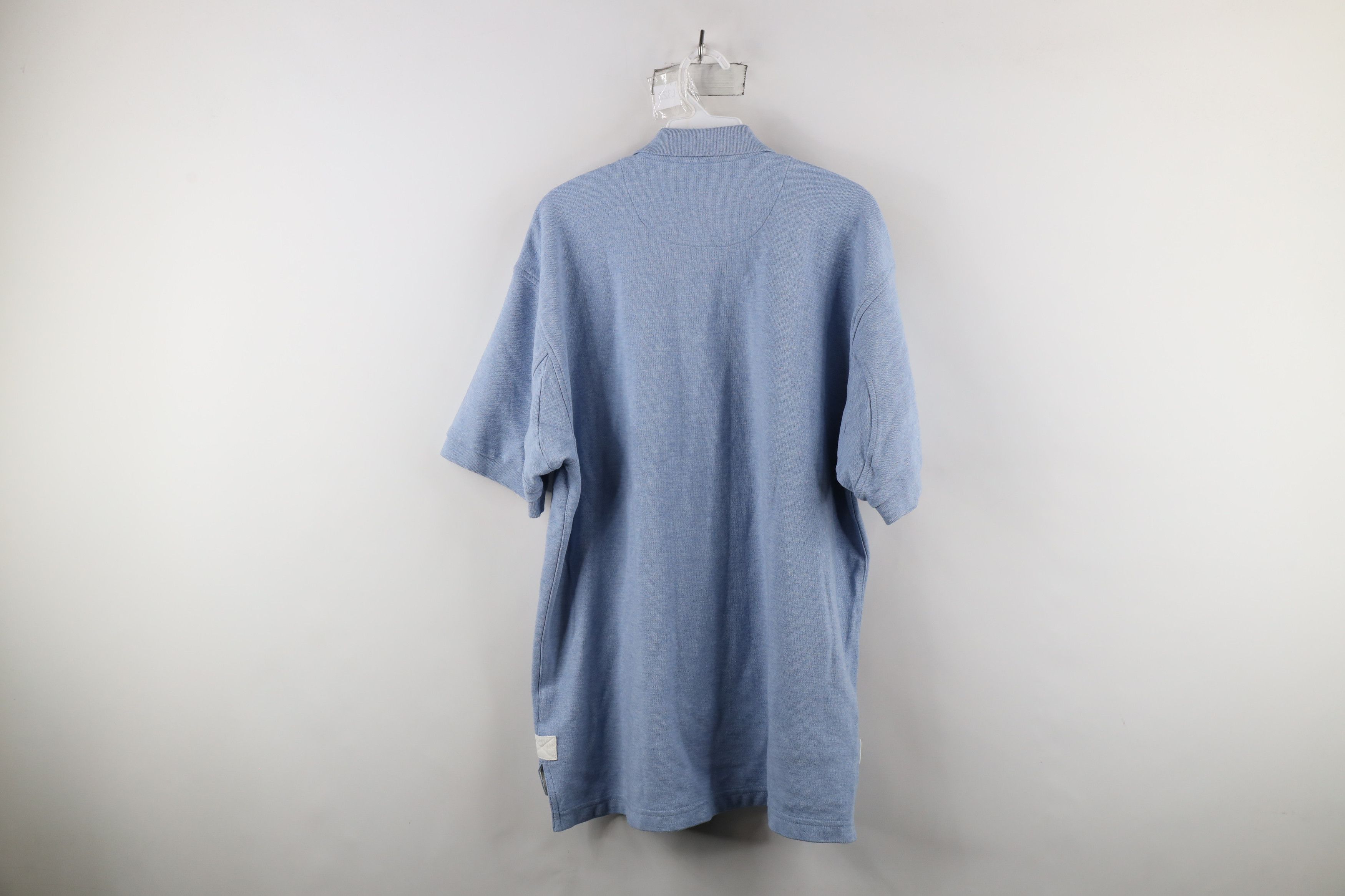 Orvis × Vintage Vintage Orvis Heavyweight Collared Polo Shirt Blue Cotton Size US L / EU 52-54 / 3 - 10 Thumbnail
