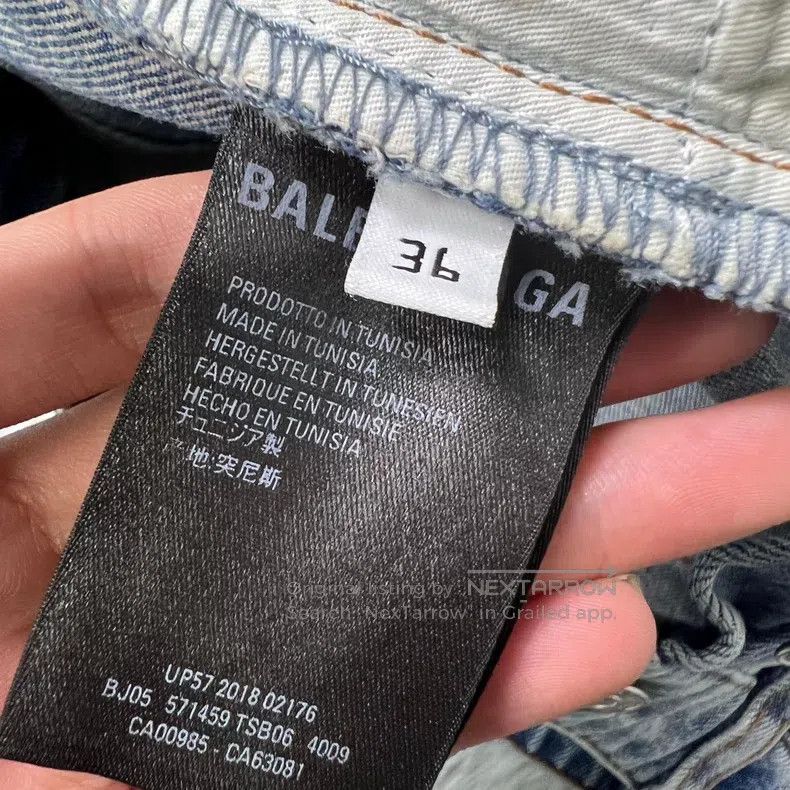 Balenciaga Balenciaga Denim Skirt Size 26" / US 2 / IT 38 - 4 Thumbnail
