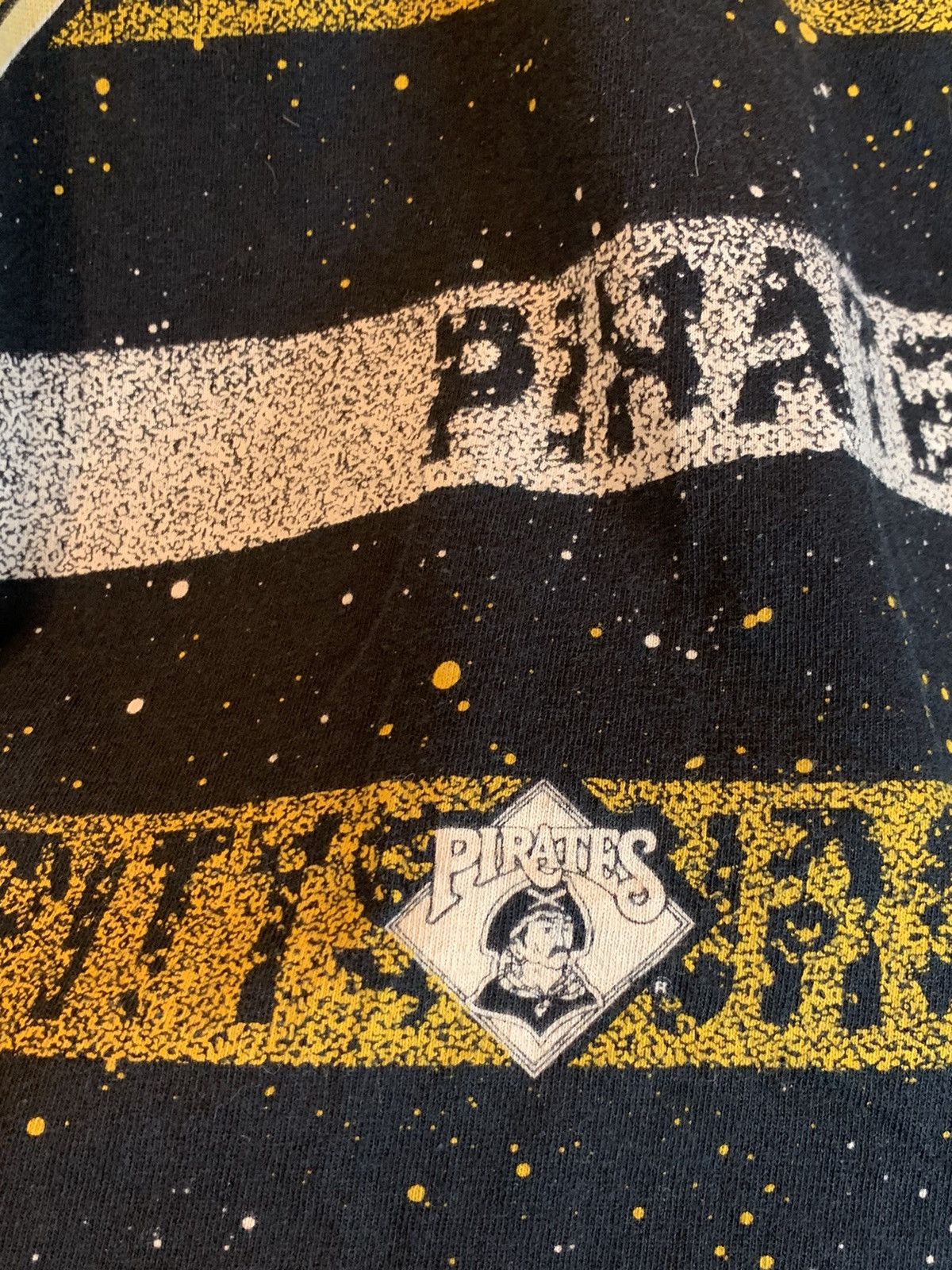 MLB × Salem Sportswear × Vintage *RARE* Vintage 1992 Pittsburgh Pirates Salem MLB AOP T-Shirt Size US L / EU 52-54 / 3 - 6 Thumbnail
