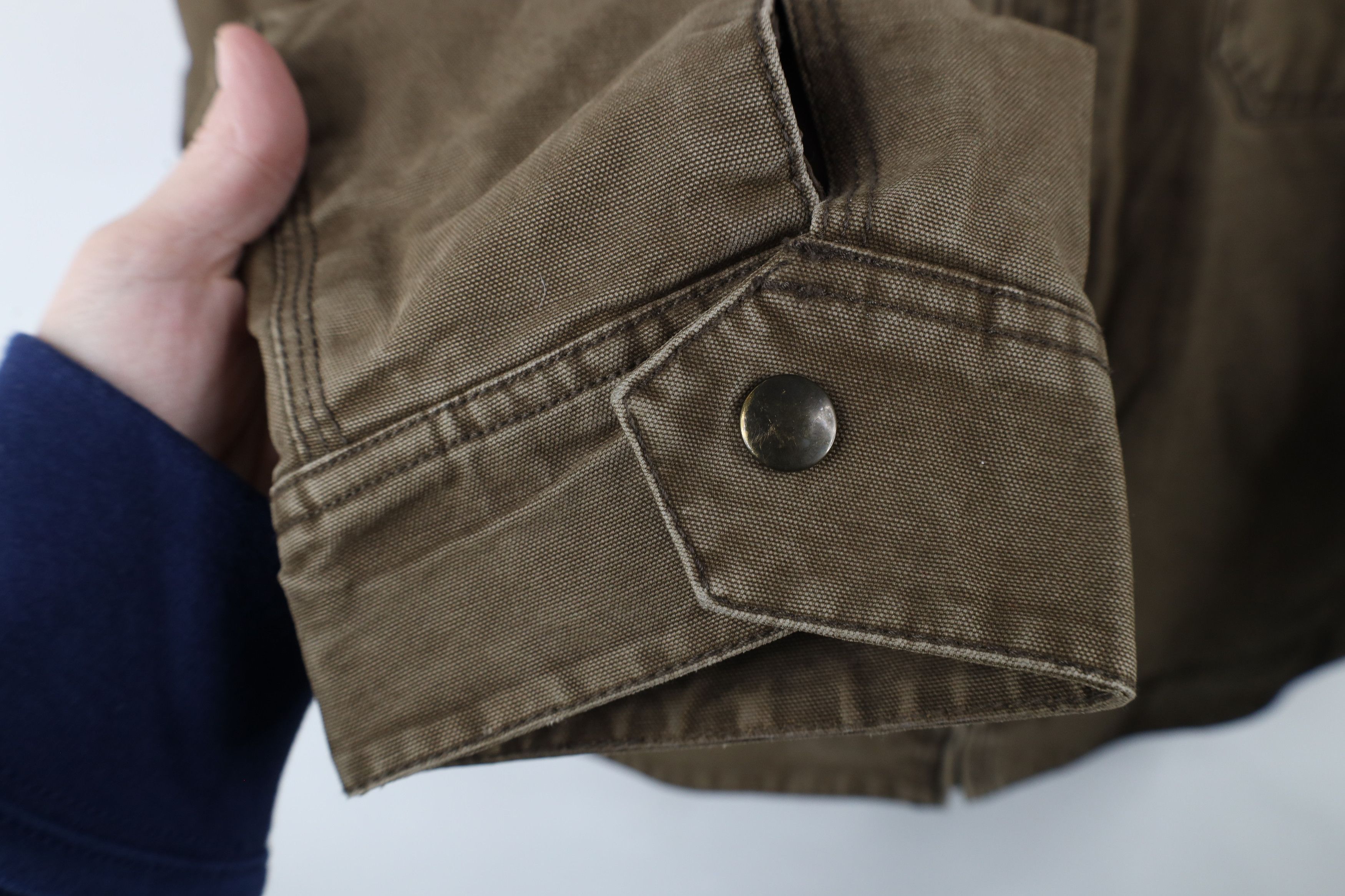 American Eagle Outfitters × Vintage Vintage Y2K American Eagle Outfitters Canvas Trucker Jacket Size US L / EU 52-54 / 3 - 5 Thumbnail