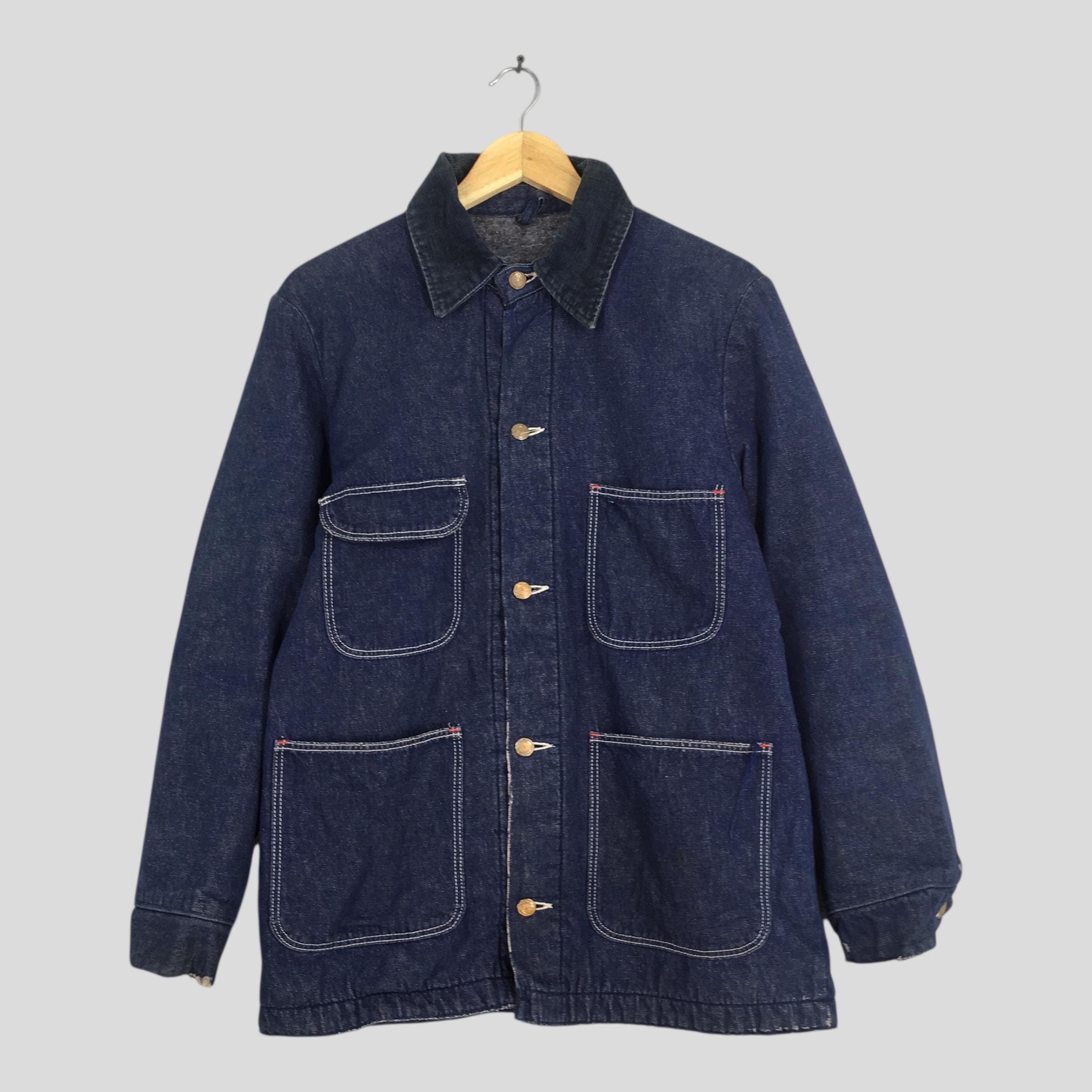 Wrangler 80s Wrangler Sanforized Blue Chore Denim Jacket Medium Size US M / EU 48-50 / 2 - 1 Thumbnail