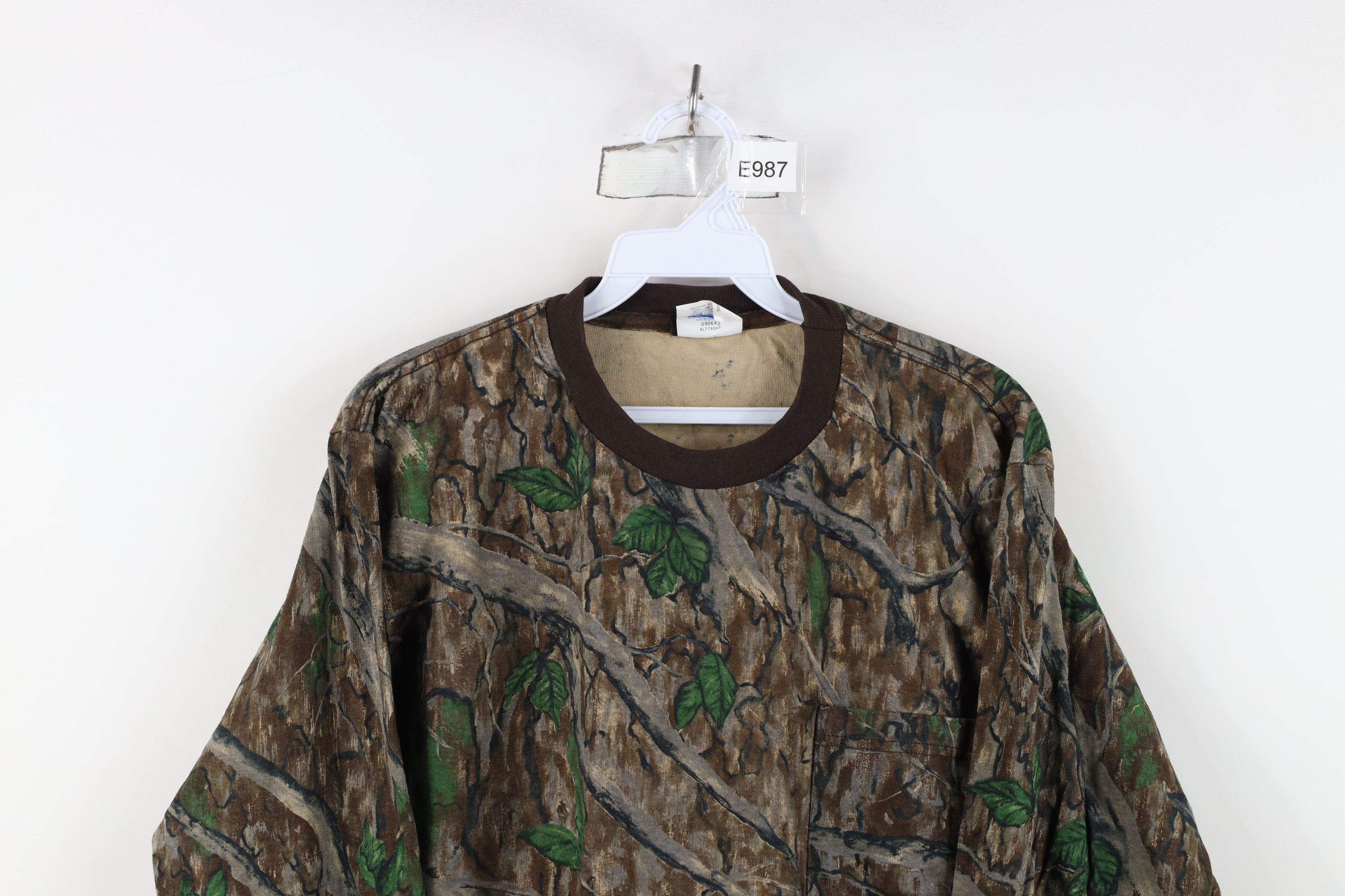 Vintage Vintage 90s Streetwear Long Sleeve Pocket T-Shirt Cotton USA Size US M / EU 48-50 / 2 - 2 Thumbnail