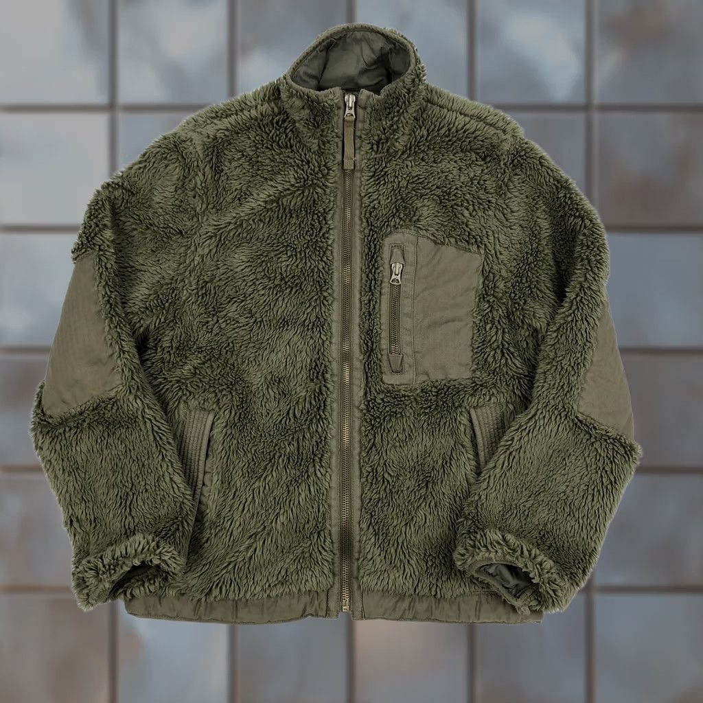 Vintage DENIM & SUPPLY RALPH LAUREN Men's M Olive Green Full Zip Fleece Jacket Coat Shirt Size US M / EU 48-50 / 2 - 1 Thumbnail