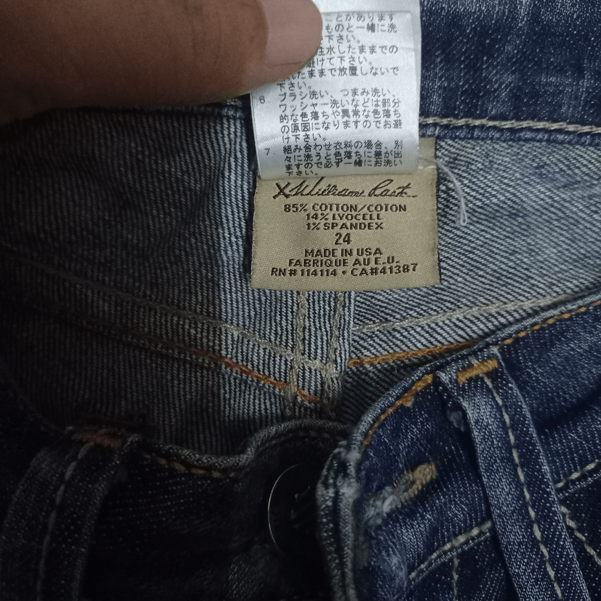 William Rast Vintage William Rast Faded Blue Wash Lean Flare Jeans 27x34 Size US 27 - 8 Thumbnail