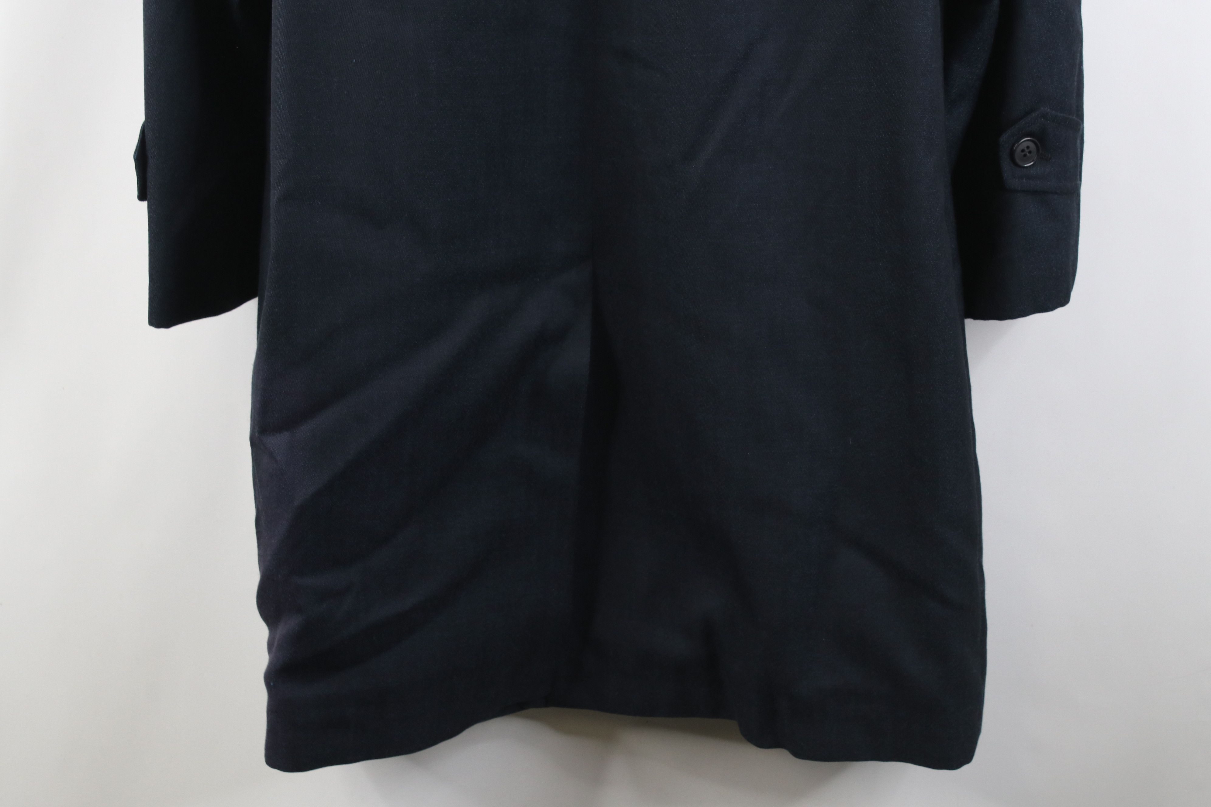 Vintage Vintage 50s 60s Gabardine Knit Overcoat Jacket Blue USA Size US L / EU 52-54 / 3 - 15 Thumbnail