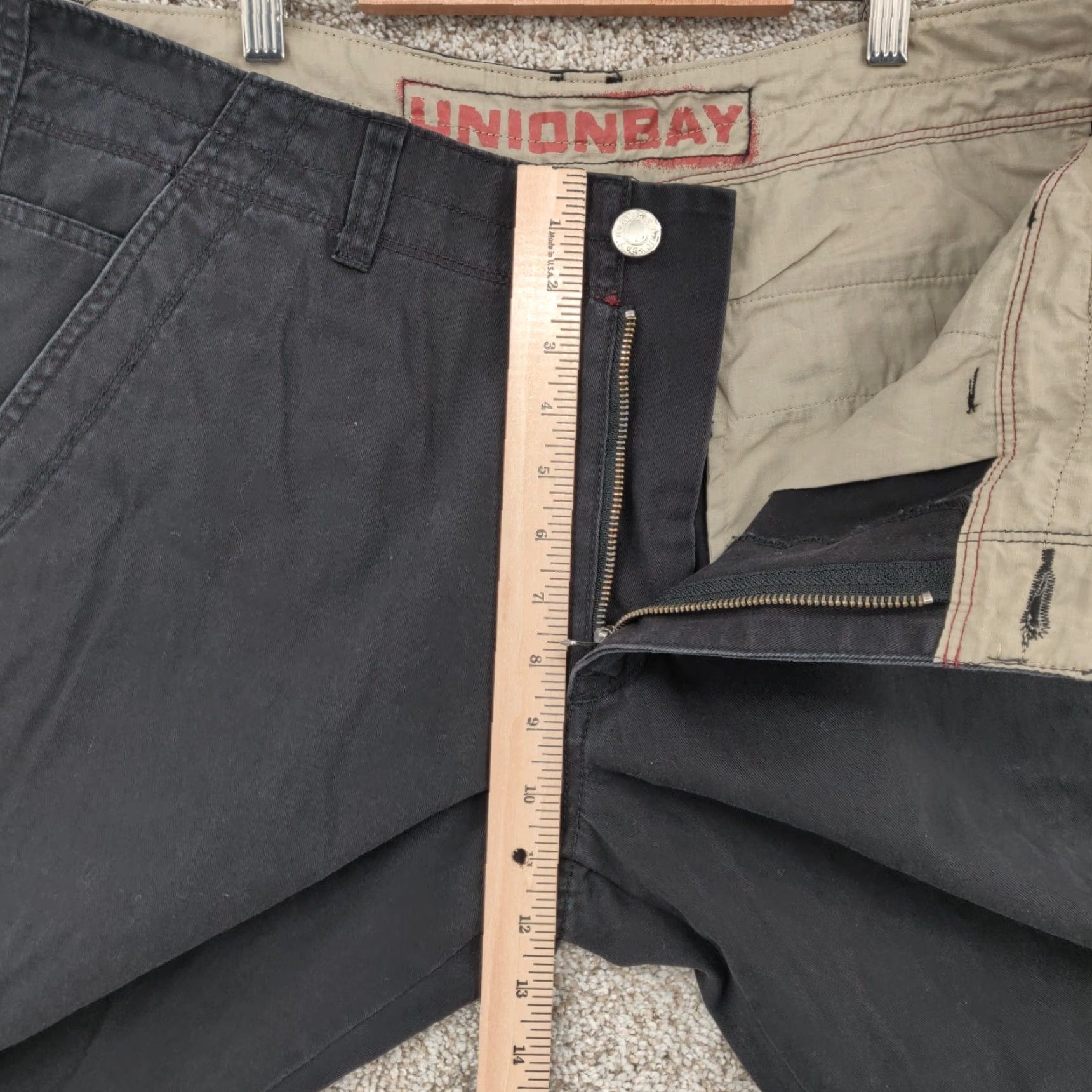 Vintage UNIONBAY Pants Men 38x30 Black Chino Casual 5-Pocket M id Regular Straight Outdoor Utility Vintage No Size US 38 / EU 54 - 6 Thumbnail