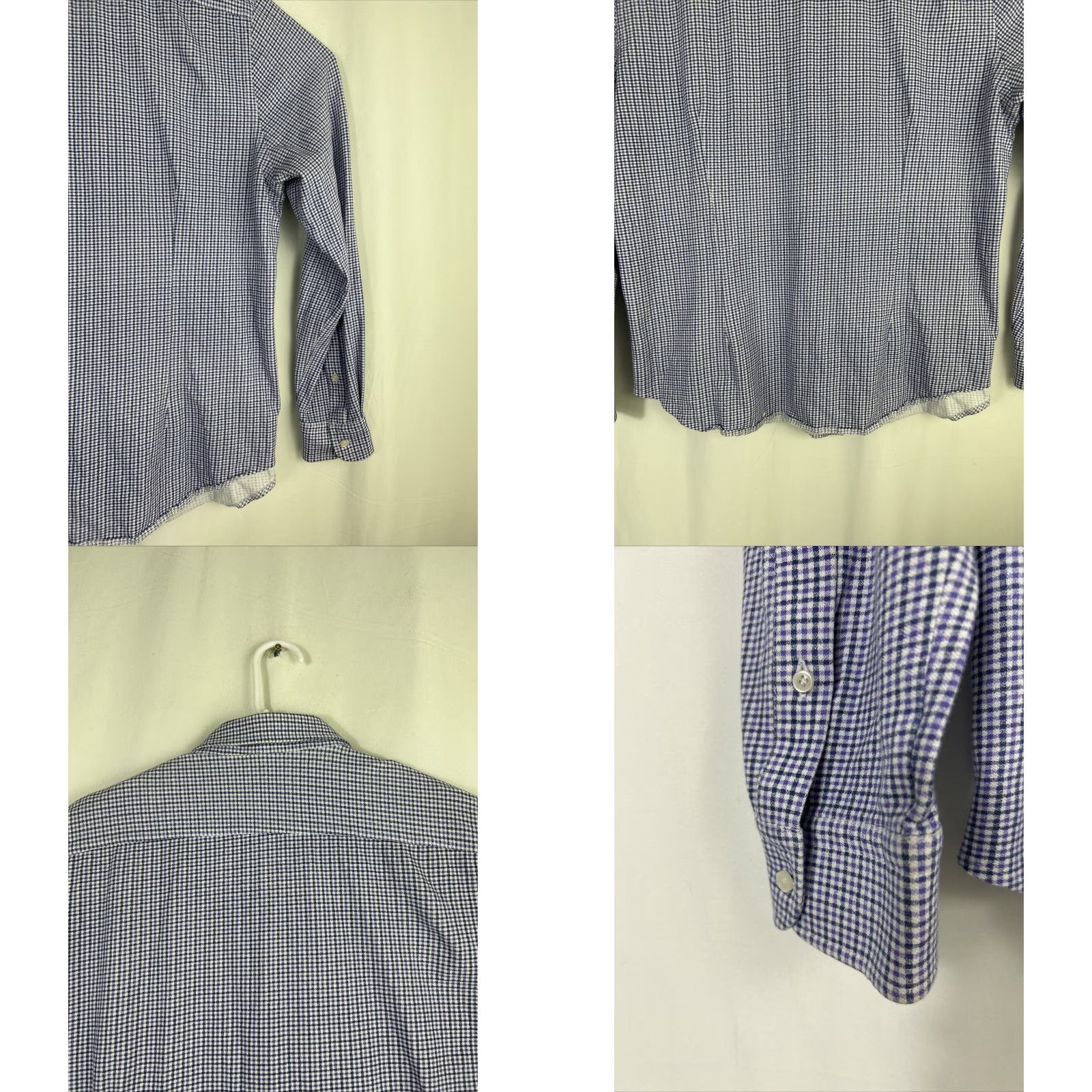 Saks Fifth Avenue Saks Fifth Avenue Button-Up Shirt Men Purple 2XL Cotton Stretch Spandex Long Sleeve Size US XXL / EU 58 / 5 - 9 Thumbnail