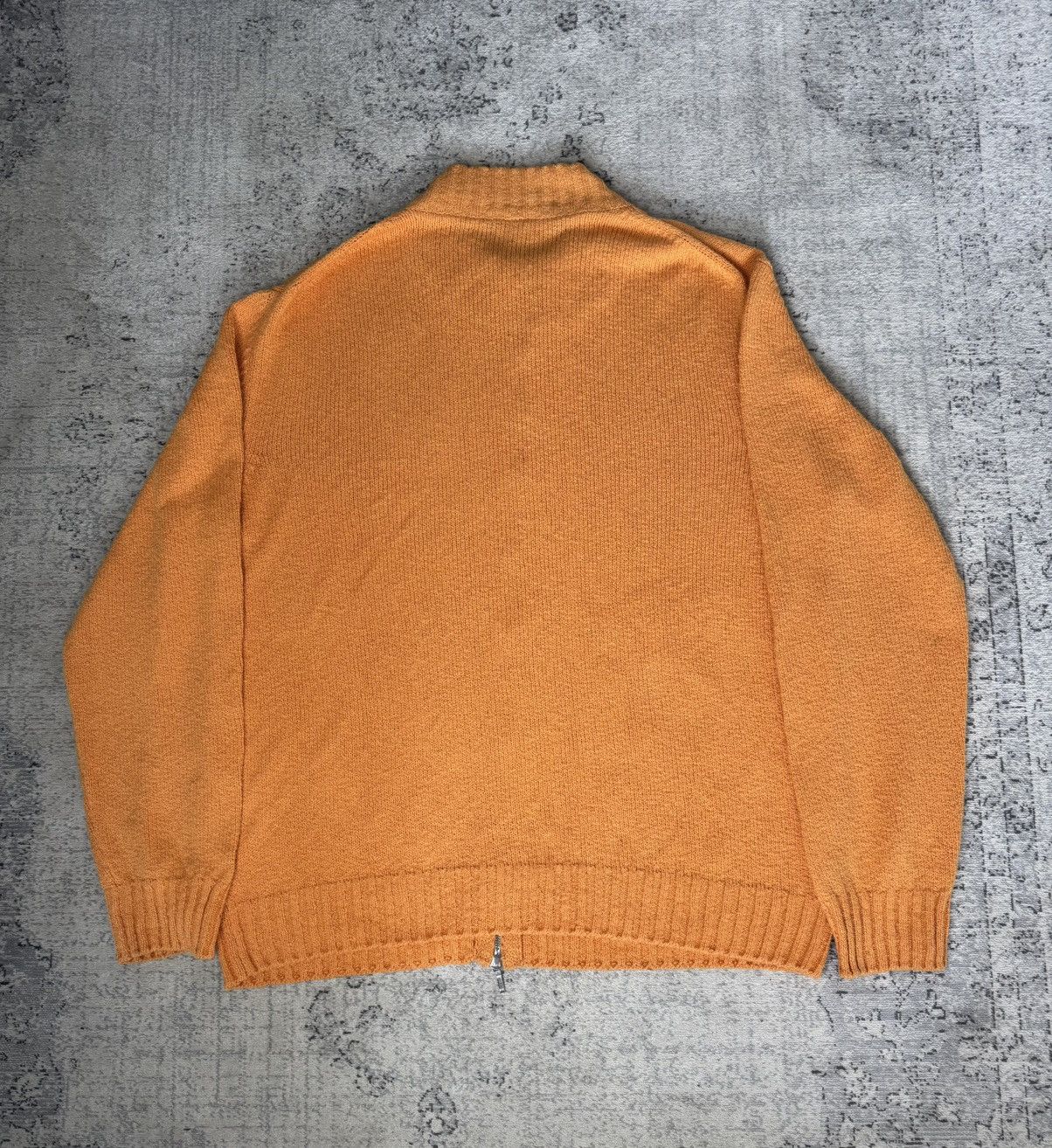 Loro Piana Loro Piana High Quality Orange Zip Sweater Knit Old Money Size US XL / EU 56 / 4 - 5 Thumbnail