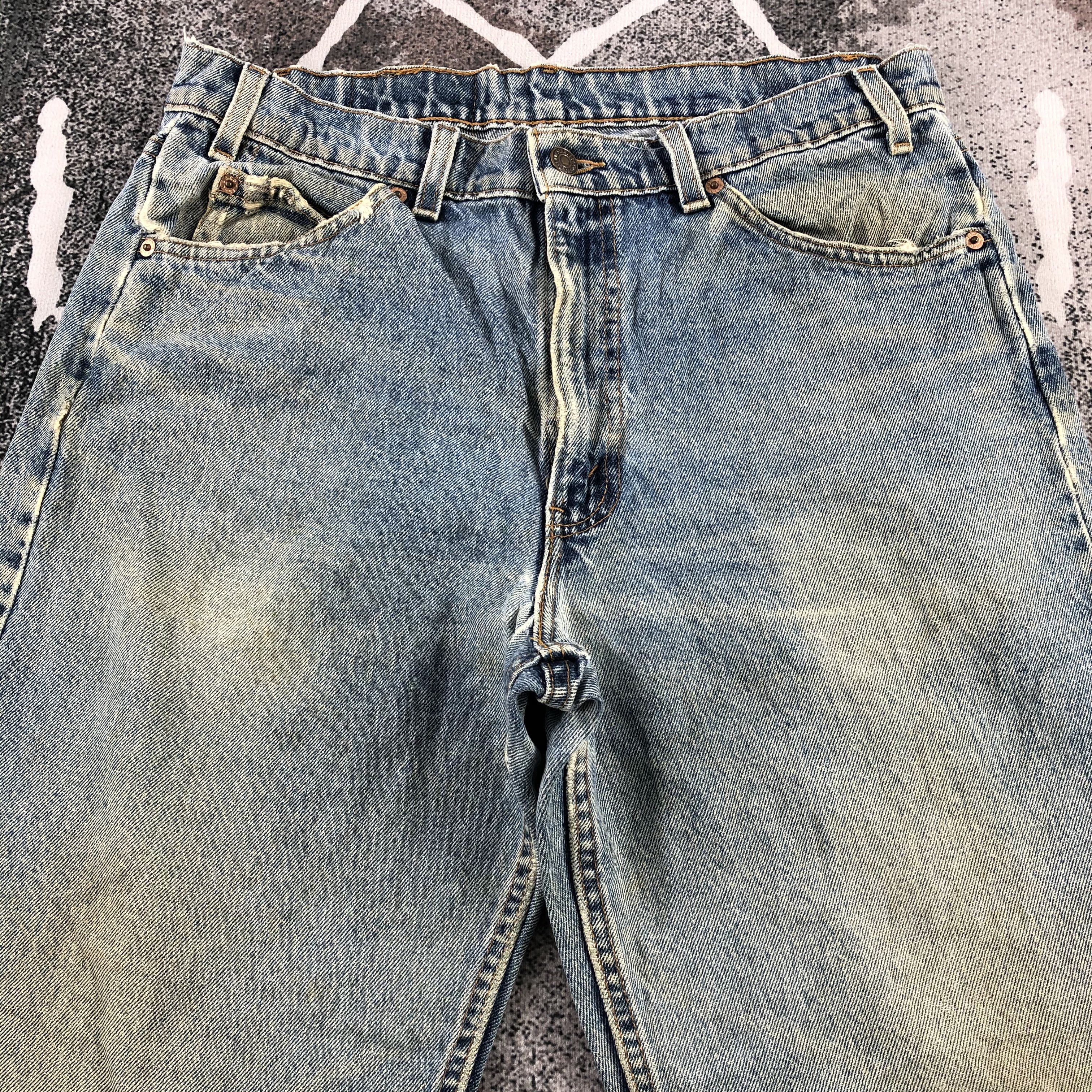 Levi's Vintage 90s Levis 550 Jeans Rusty Wash Denim KJ1089 Size US 32 / EU 48 - 3 Thumbnail