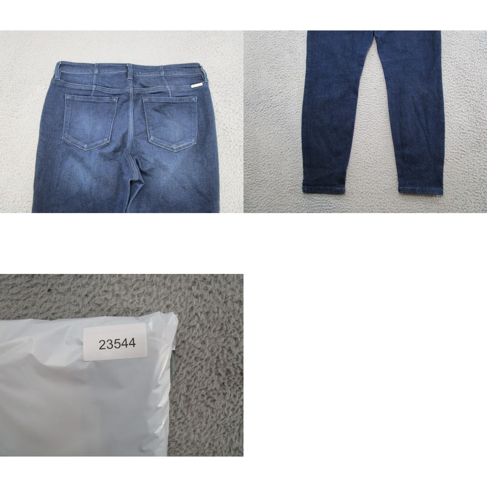 Vintage Kancan Jeans Dark Wash Stretch Denim High Rise Ankle Slit Size 30 Womens Size 30" / US 8 / IT 44 - 9 Thumbnail