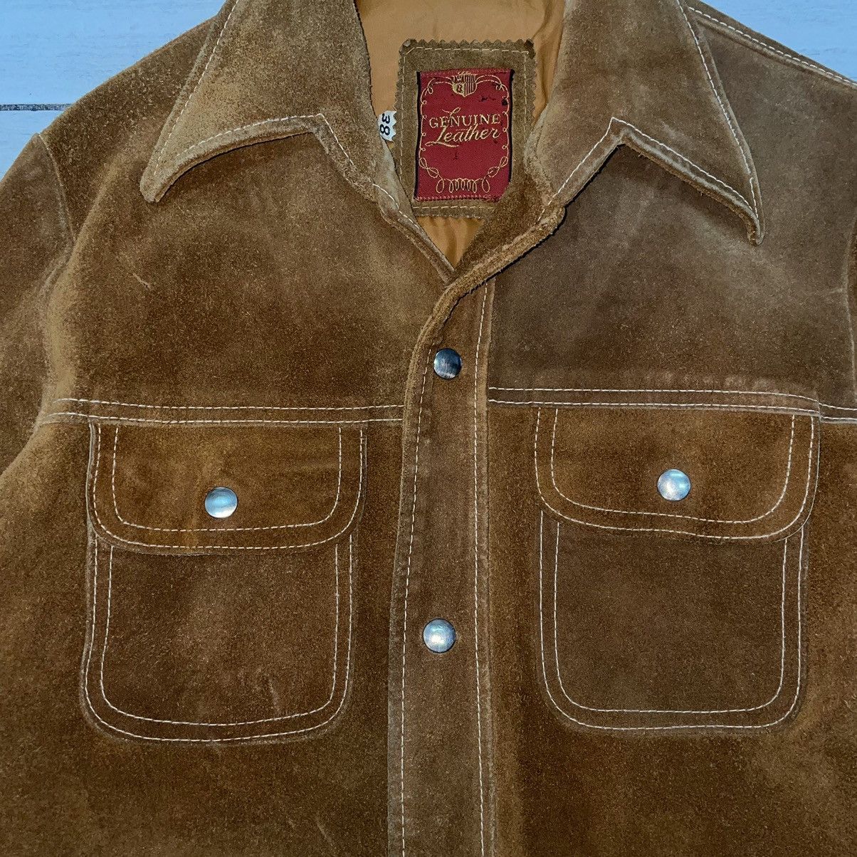 Other Vintage Suede Snap Button Jacket/ Overshirt Size US M / EU 48-50 / 2 - 6 Thumbnail