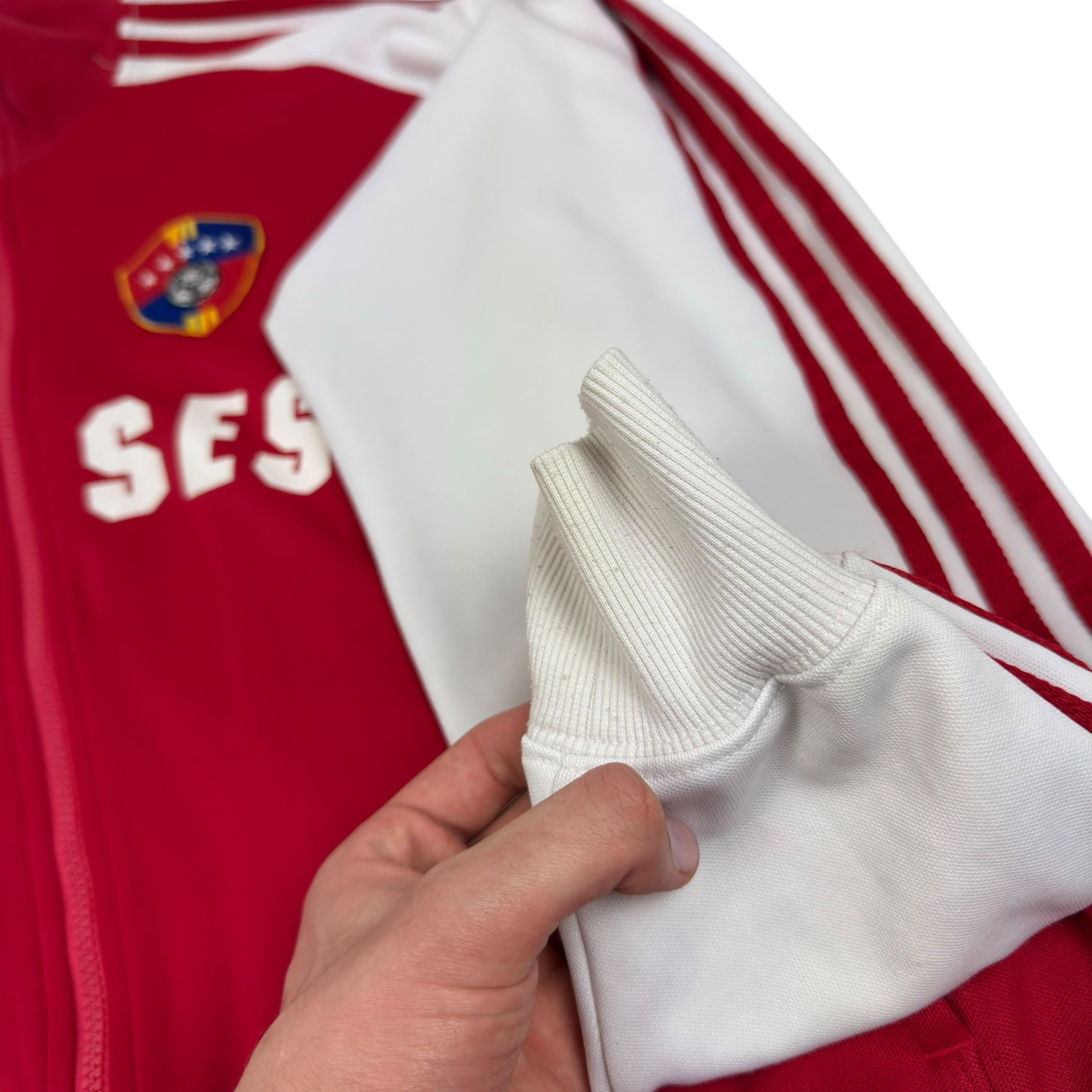 Adidas Adidas Colombia red White Long Sleeve Full Zip Jacket Size US L / EU 52-54 / 3 - 10 Thumbnail
