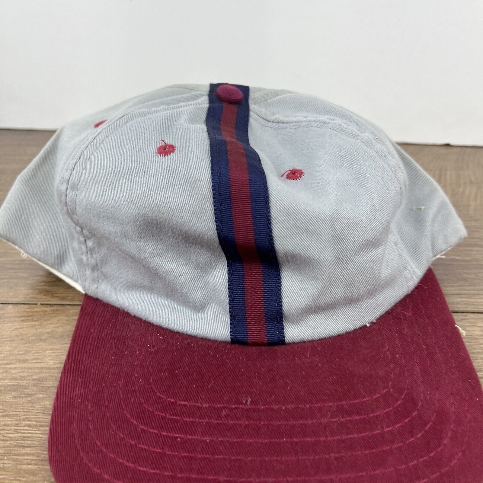 Other Gray Red Snapback Hat Athletic Adjustable Adult Size Hat Gra Size ONE SIZE - 7 Thumbnail