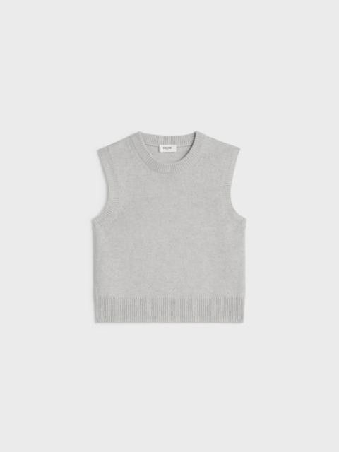 Celine o1w1db10125 2AD5N317V Heritage Cashmere Triomphe Tank Top Size XS / US 0-2 / IT 36-38 - 1 Thumbnail