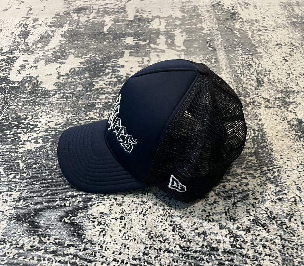 New Era Culture Kings Yankees 'Gothic Script' Foam Front Trucker Hat Size ONE SIZE - 3 Thumbnail
