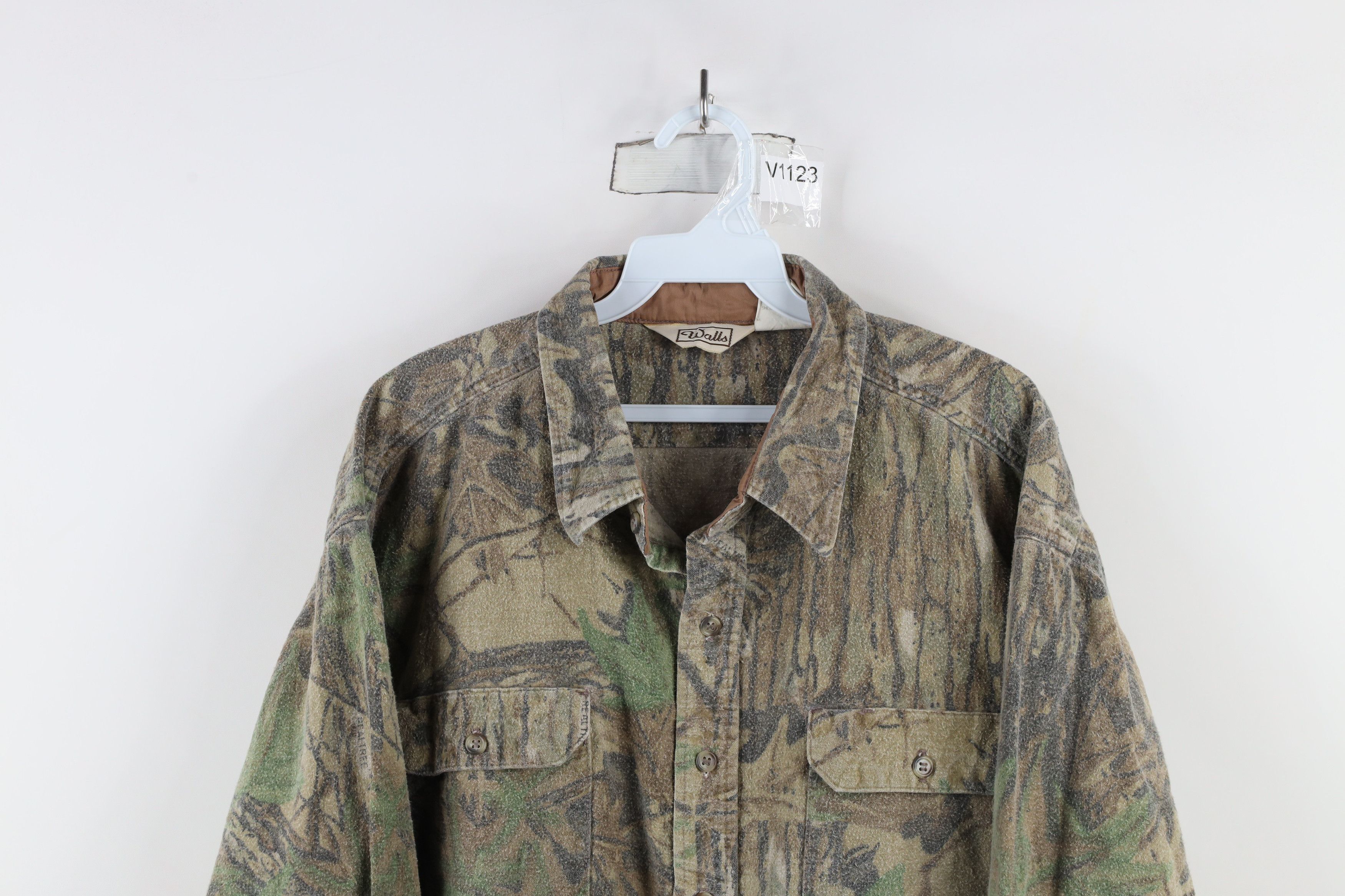 Vintage × Walls Vintage 90s Walls Camouflage Chamois Cloth Button Shirt USA Size US XXL / EU 58 / 5 - 2 Thumbnail