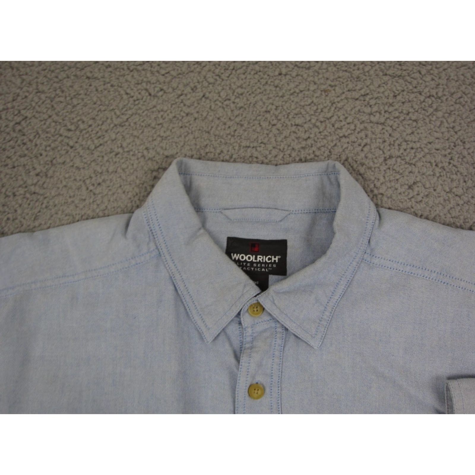 Vintage VINTAGE Woolrich Shirt Mens 2XL Blue Chambray Cotton Button-Up 2XL Casual Workwear Western Mens Size US XXL / EU 58 / 5 - 3 Thumbnail