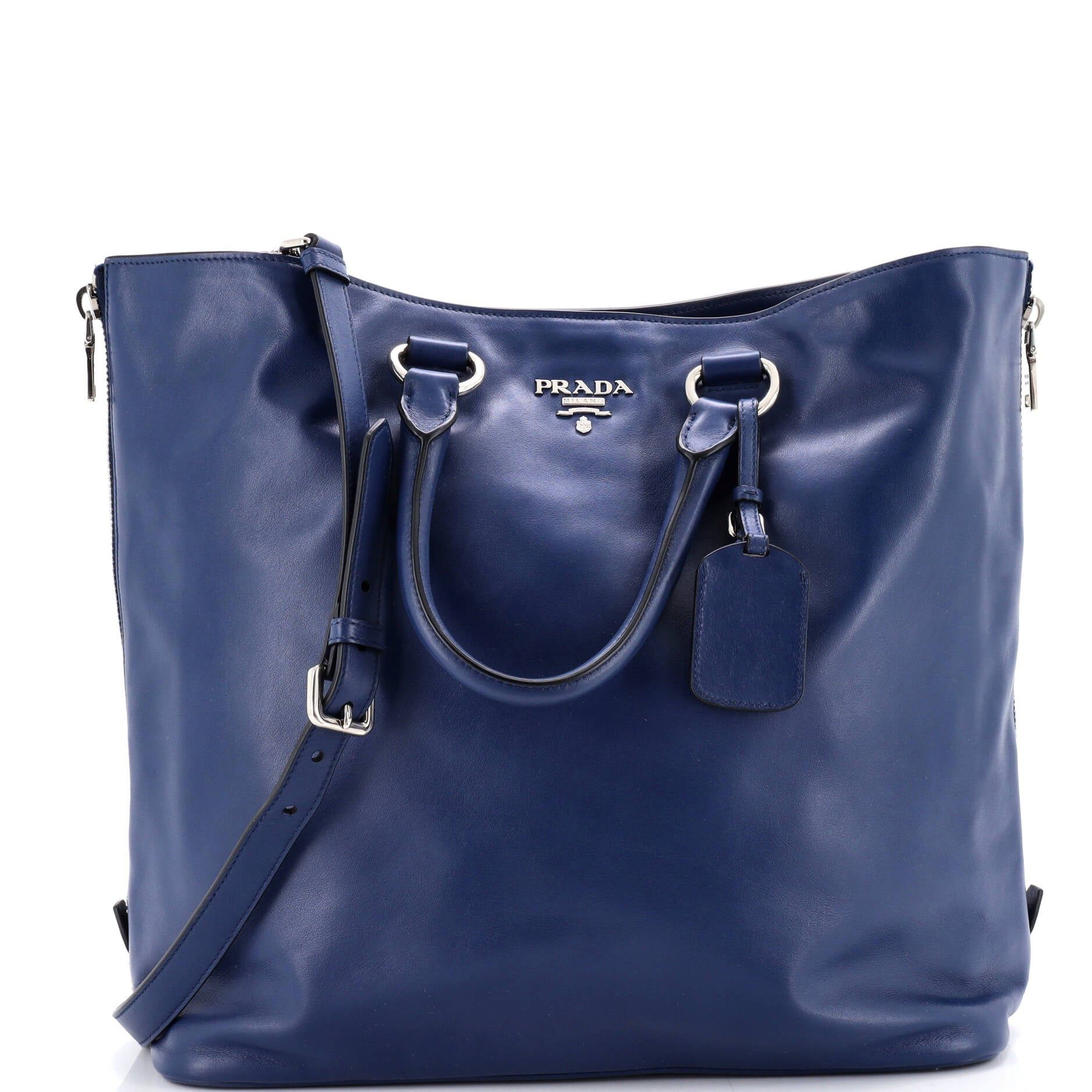 Prada Side Zip Convertible Shopper Tote Size ONE SIZE - 1 Thumbnail