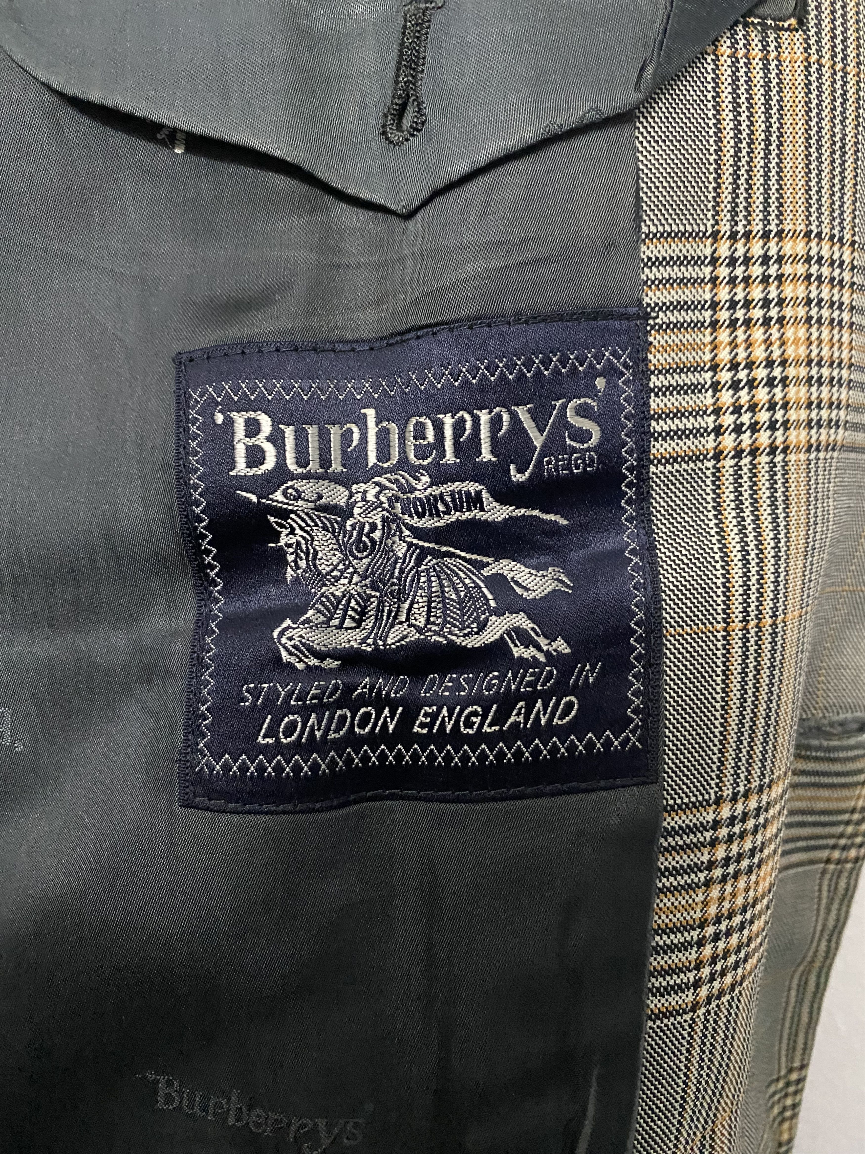 Burberry Prorsum Vintage 80s Burberrys Japan Sanyo Shokai Check Plaid Blazer Size US M / EU 48-50 / 2 - 9 Thumbnail