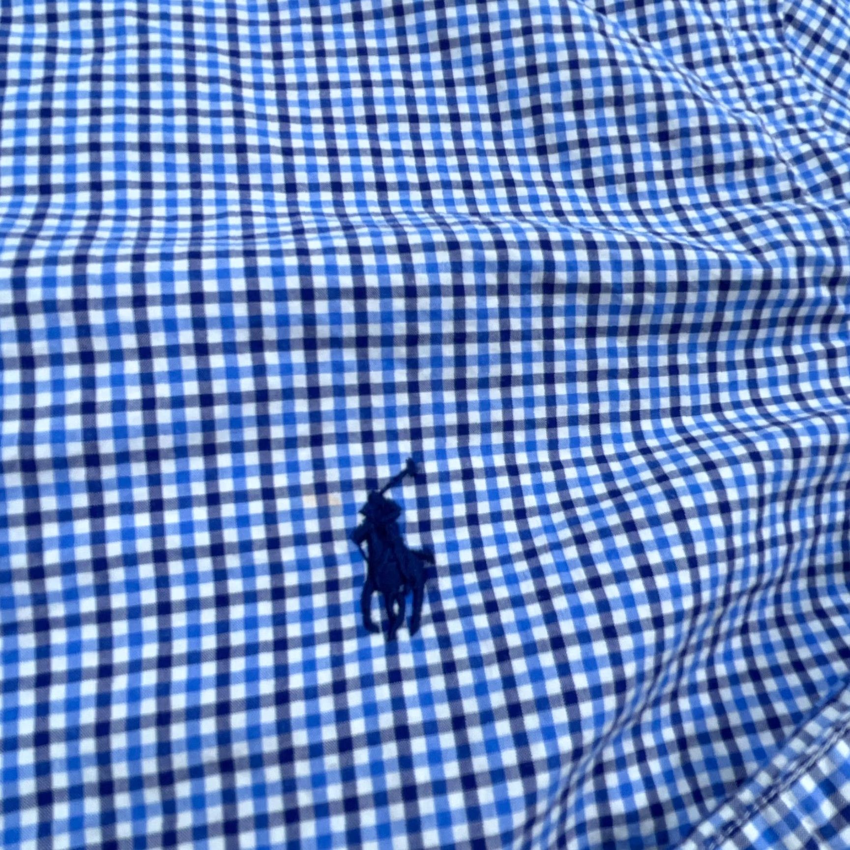 Ralph Lauren Ralph Lauren Shirt Men Medium Blue Plaid Button Up Dress Poplin Tattersall A27 Size 40R - 4 Thumbnail