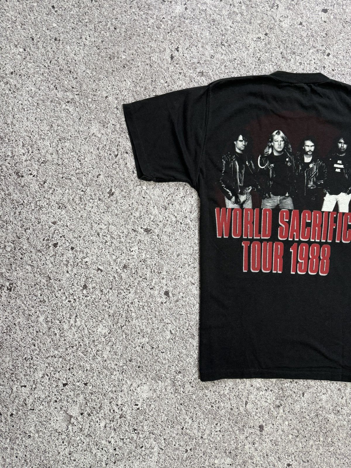 Band Tees × Vintage Vintage Slayer World Sacrifice Tour 1988 Rock Band T-Shirt Size US S / EU 44-46 / 1 - 7 Thumbnail