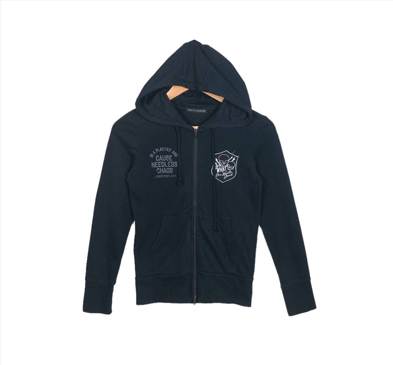 If Six Was Nine Ghost Of Harlem Skull Punk Gothic Hoodie Sweatshirt Size US XS / EU 42 / 0 - 2 Thumbnail