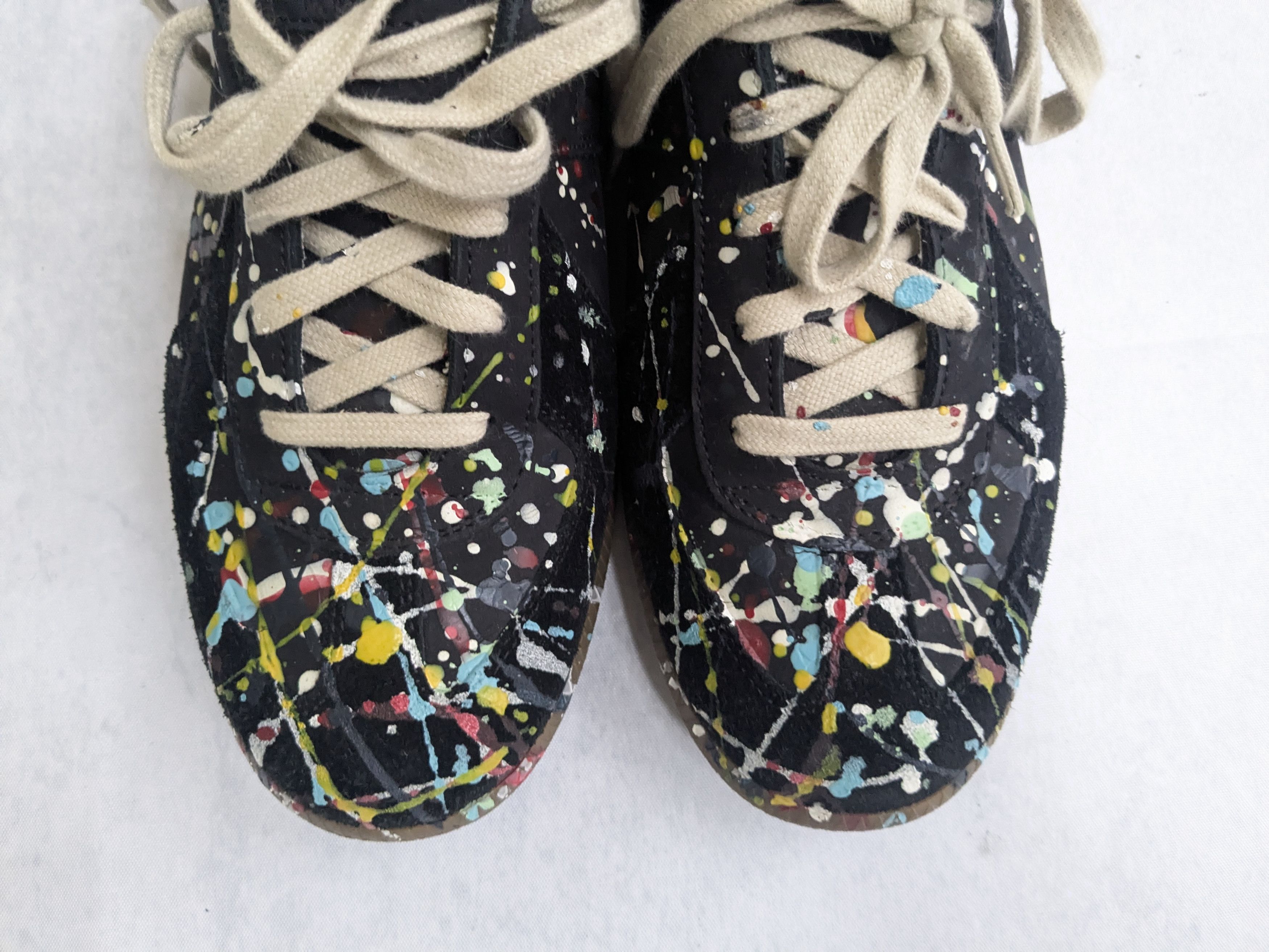 Maison Margiela Maison Margiela Replica GAT Paint Splatter Black 9 42 Size US 9 / EU 42 - 2 Thumbnail