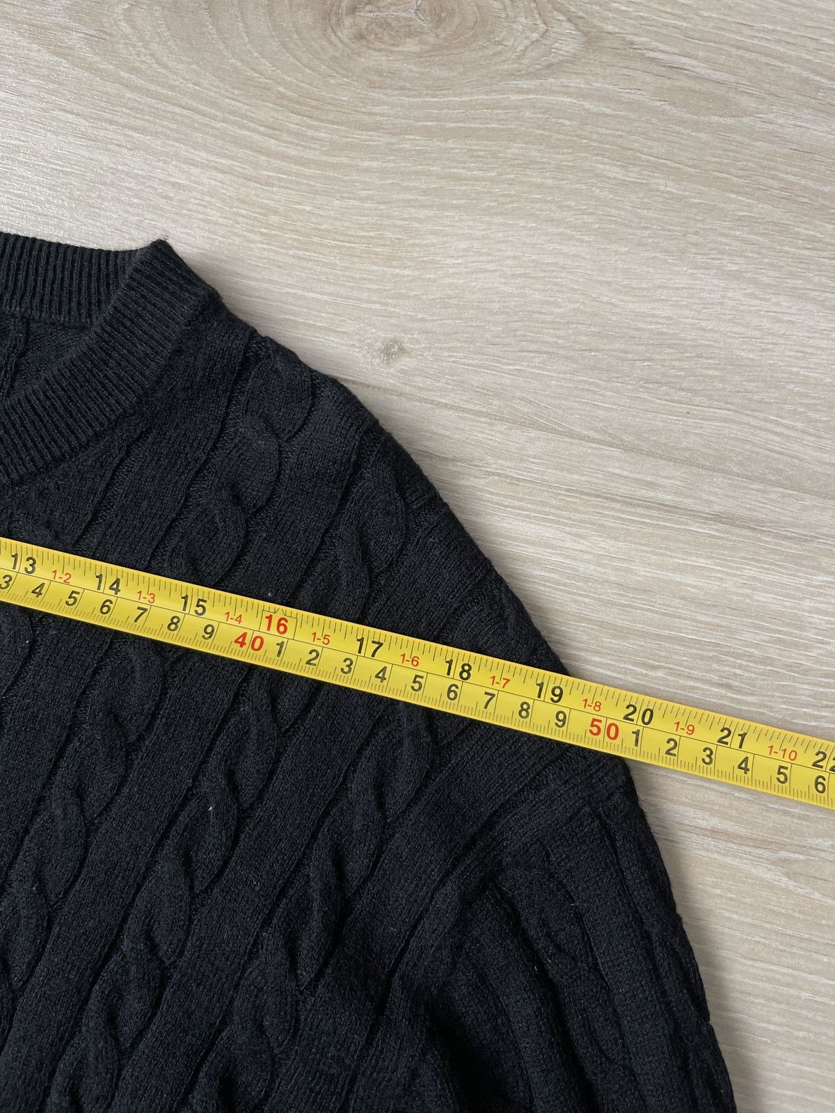 Uniqlo Uniqlo Cable Knit Cashmere Blend Sweater - Black XL Size US XL / EU 56 / 4 - 6 Thumbnail