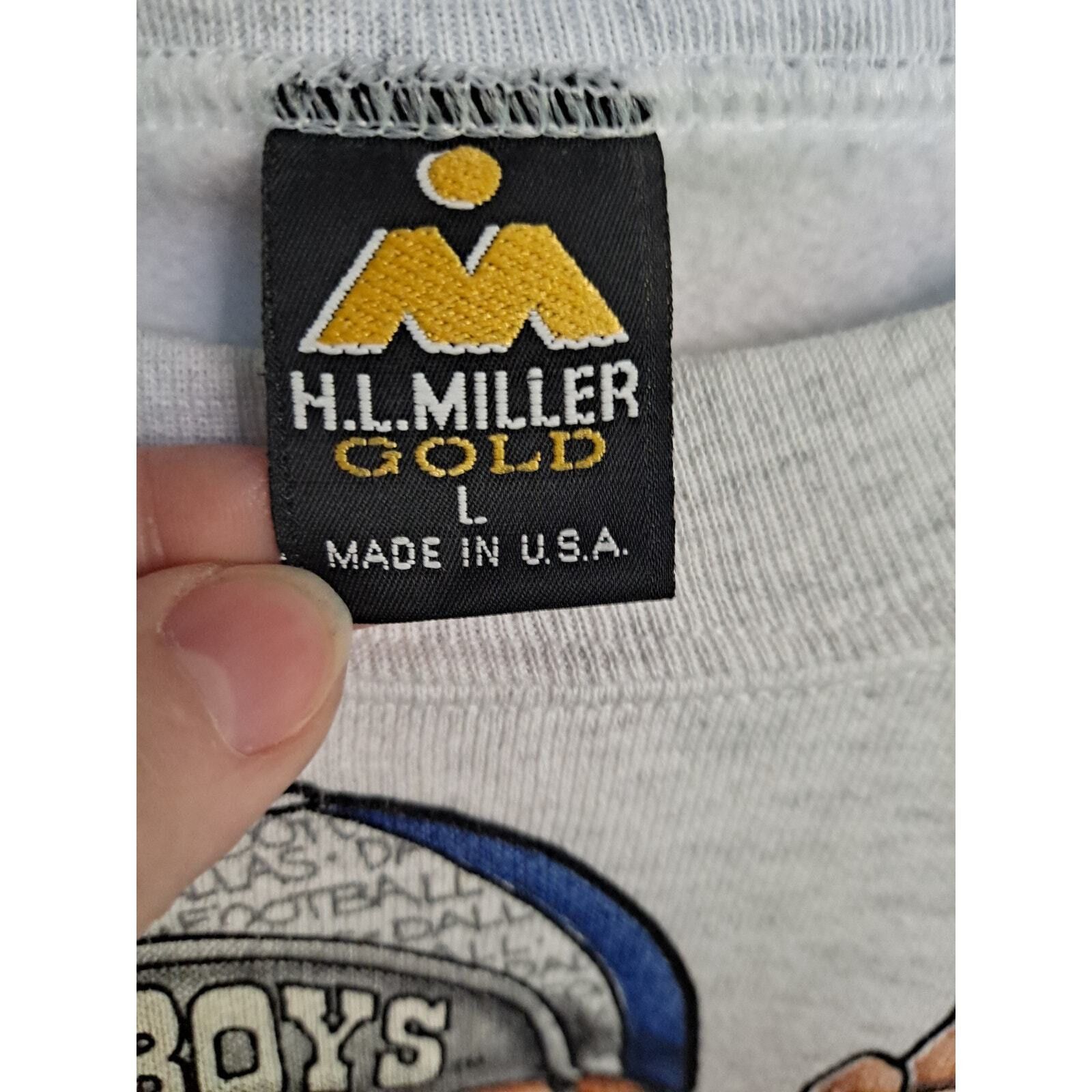 Other Vintage Rare H.L.Miller Dallas Cowboys Sweatshirt Size Large Size US L / EU 52-54 / 3 - 6 Thumbnail