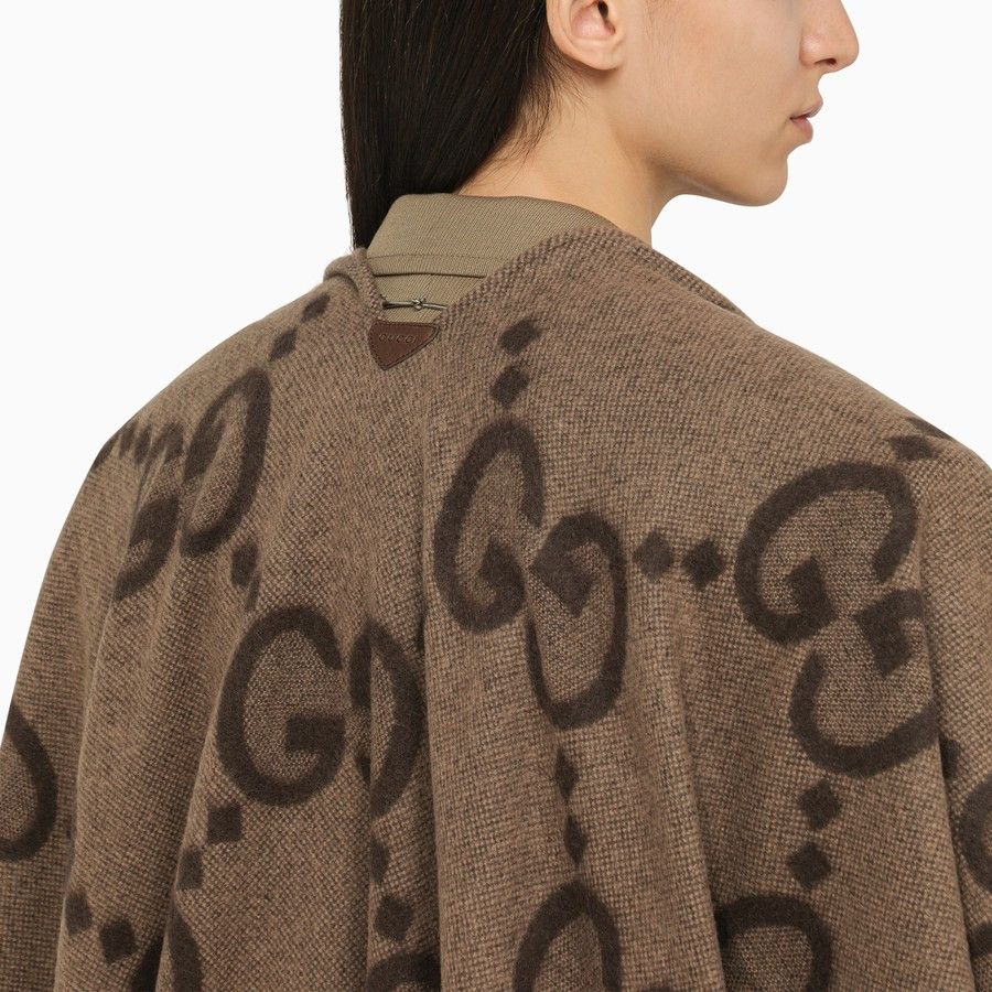 Gucci o1d2blof0824 Size: OS / Reversible Jumbo Cashmere Cape Size ONE SIZE - 4 Thumbnail