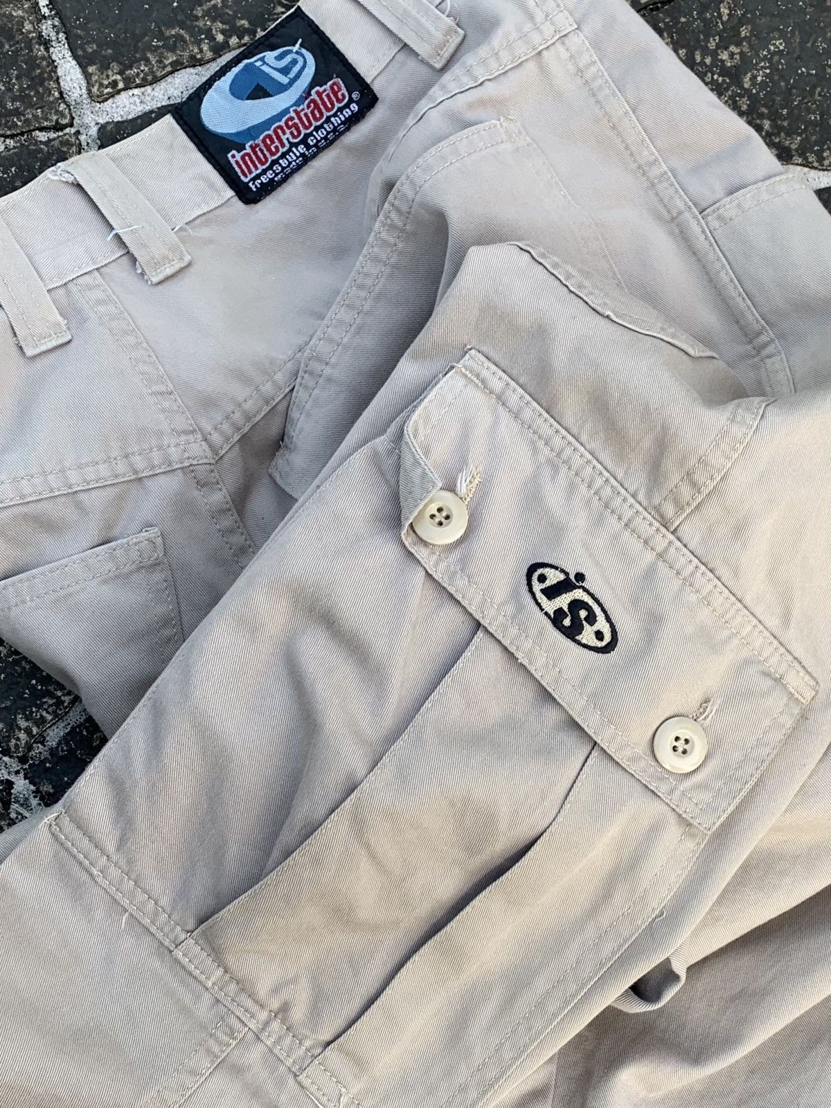Japanese Brand × Vintage Rare Vintage Interstate Cargo Pants Baggy 90s Size US 32 / EU 48 - 7 Thumbnail