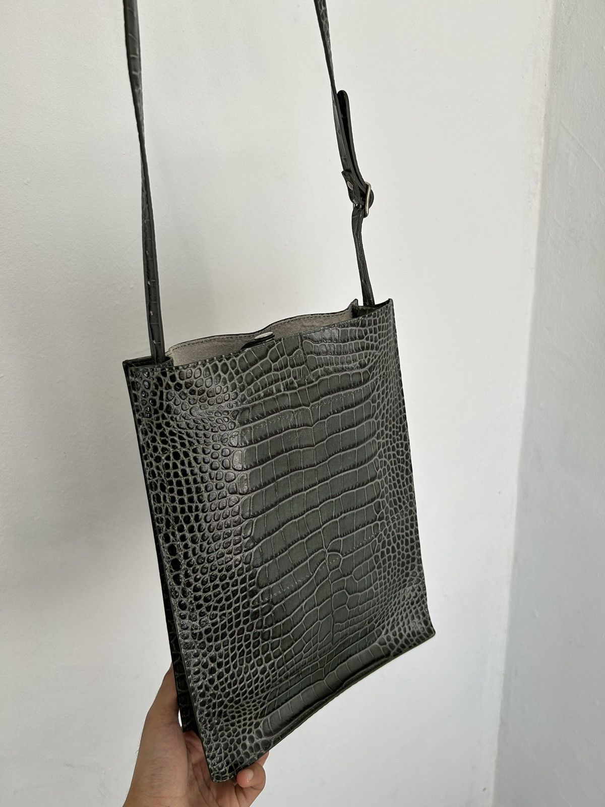 Other SUB TOTE Olive Croco Debossed Size ONE SIZE - 5 Thumbnail