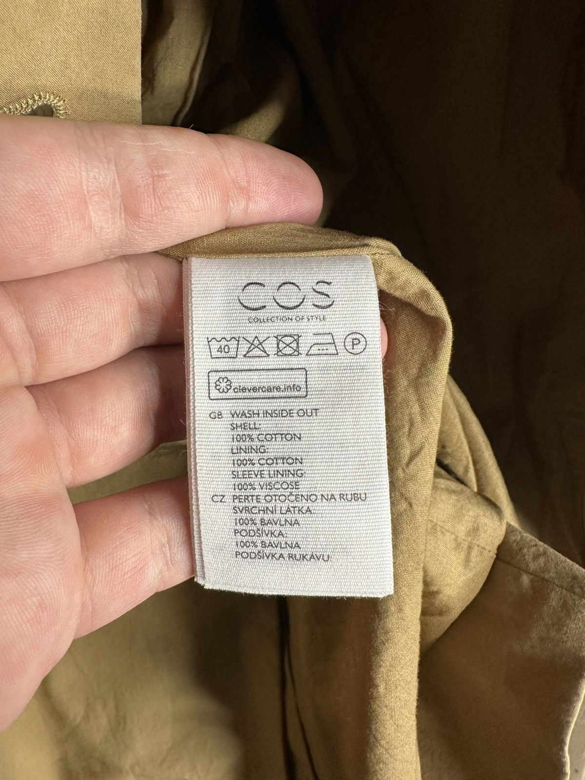 Cos COS Blazer 100% Cotton Beige Light Jacket Women’s Size 36 Size XS / US 0-2 / IT 36-38 - 10 Thumbnail