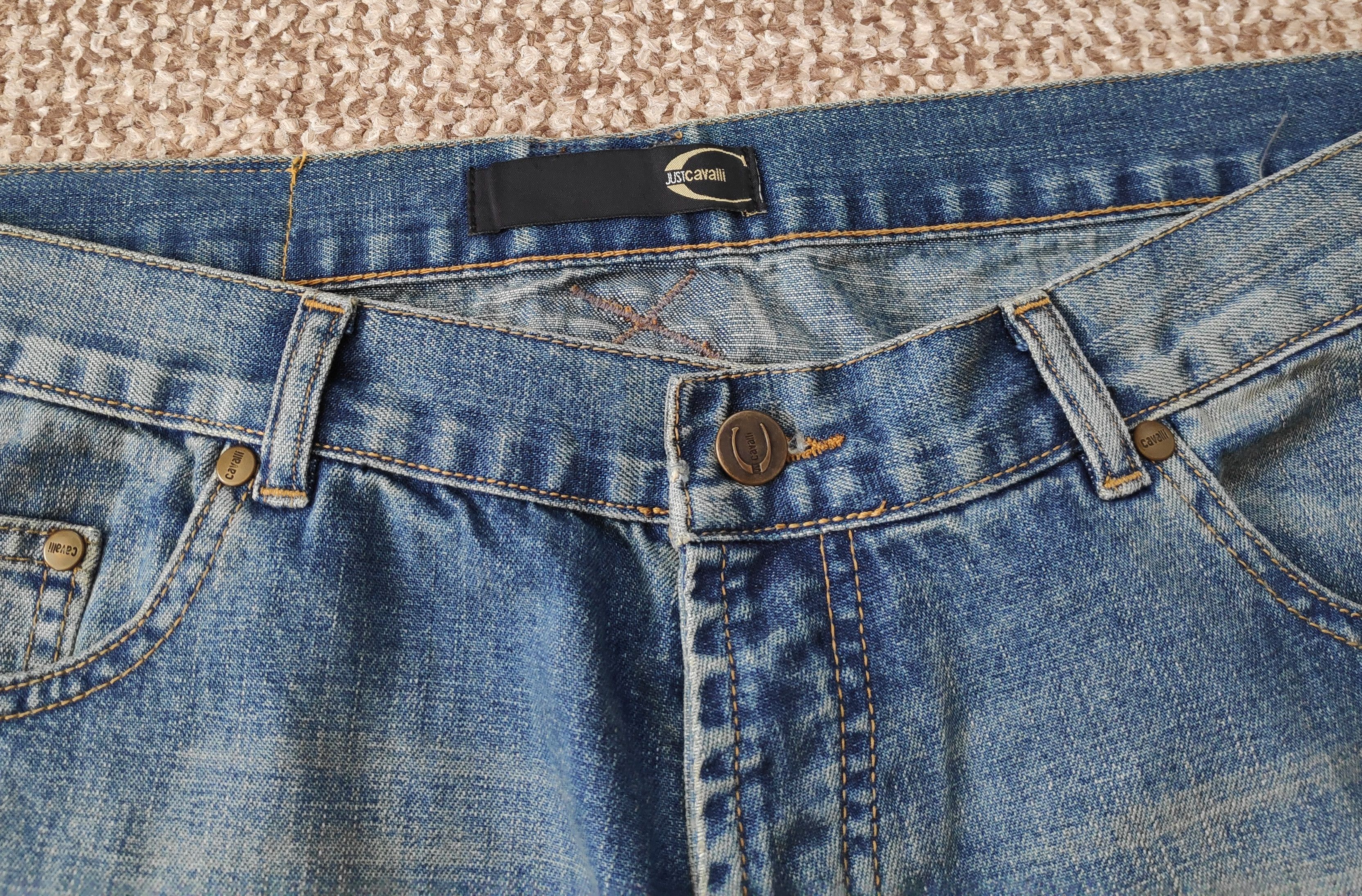 Just Cavalli Vintage Just Cavalli Wide Loose Fit Denim Jeans Big Logo Size US 36 / EU 52 - 5 Thumbnail