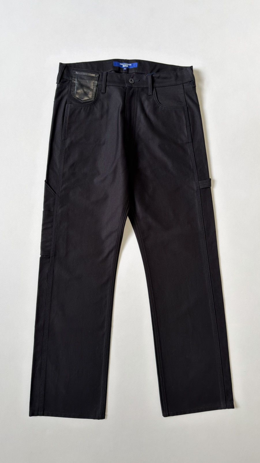 Comme des Garcons A/W 25 Wide Leg Black Cotton ‘Carpenter’ Pants Size US 32 / EU 48 - 4 Thumbnail
