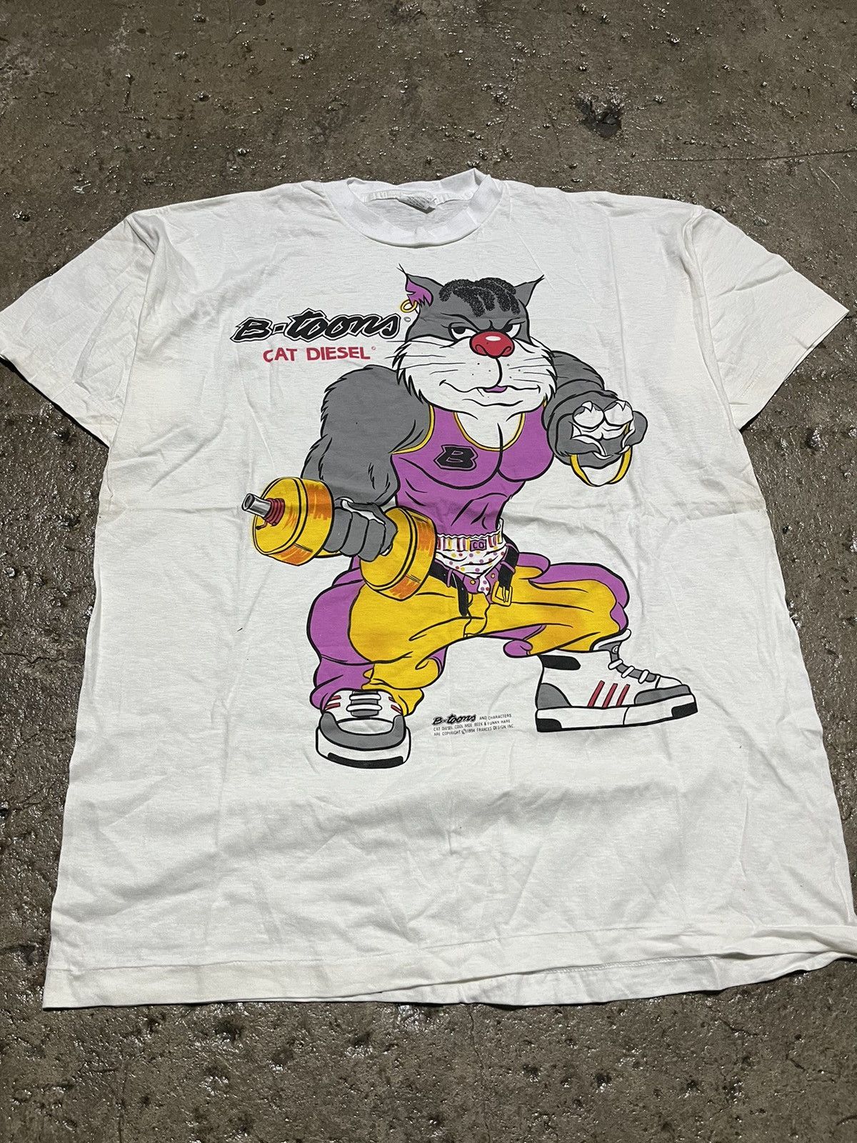 Vintage CRAZY VINTAGE 90s B-TOONS CARTOON HIP-HOP TEE SHIRT | Grailed