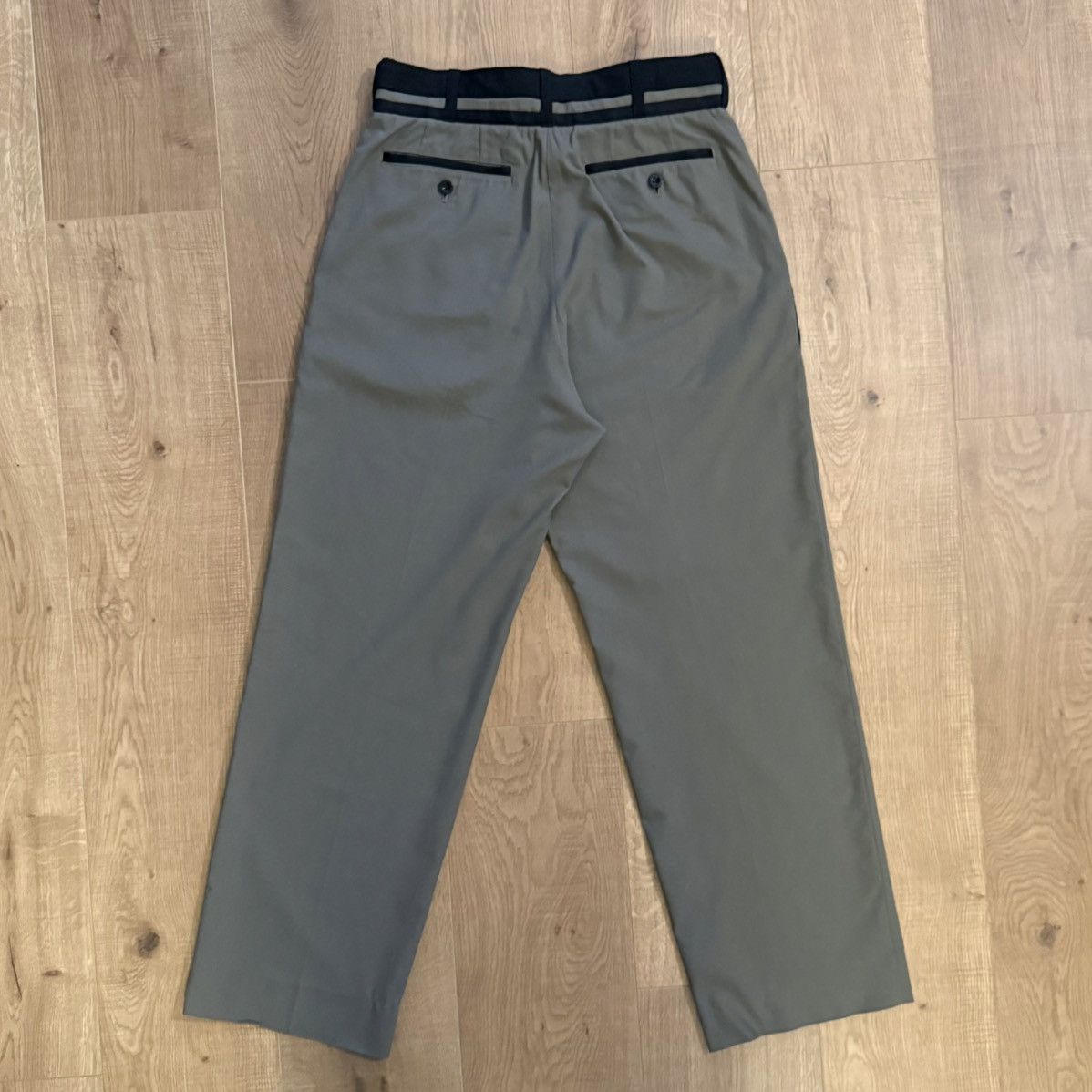 Sacai Sacai Belted Suiting Pants AW21 Size US 31 - 2 Thumbnail
